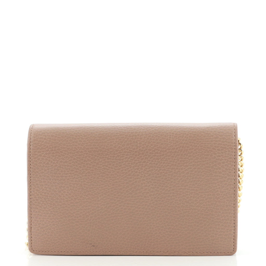 Petite GG Marmont Chain Wallet Leather Mini