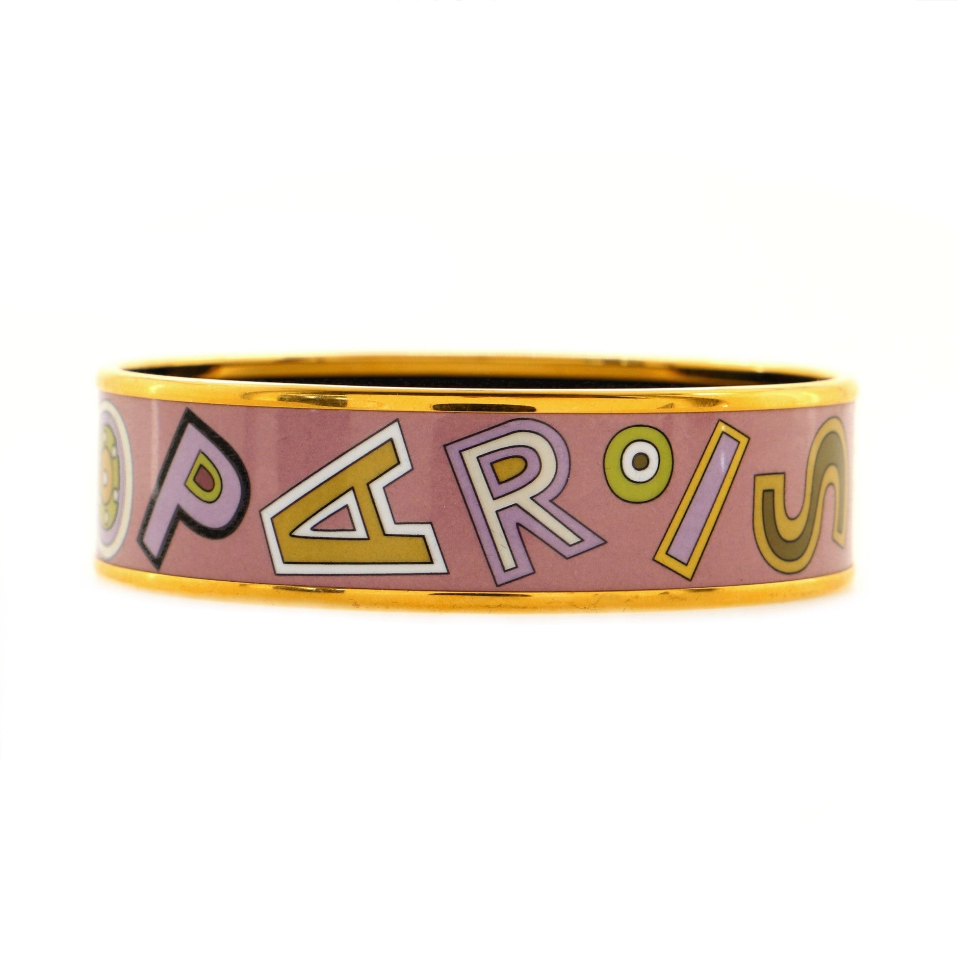 Bangle Bracelet Printed Enamel Wide
