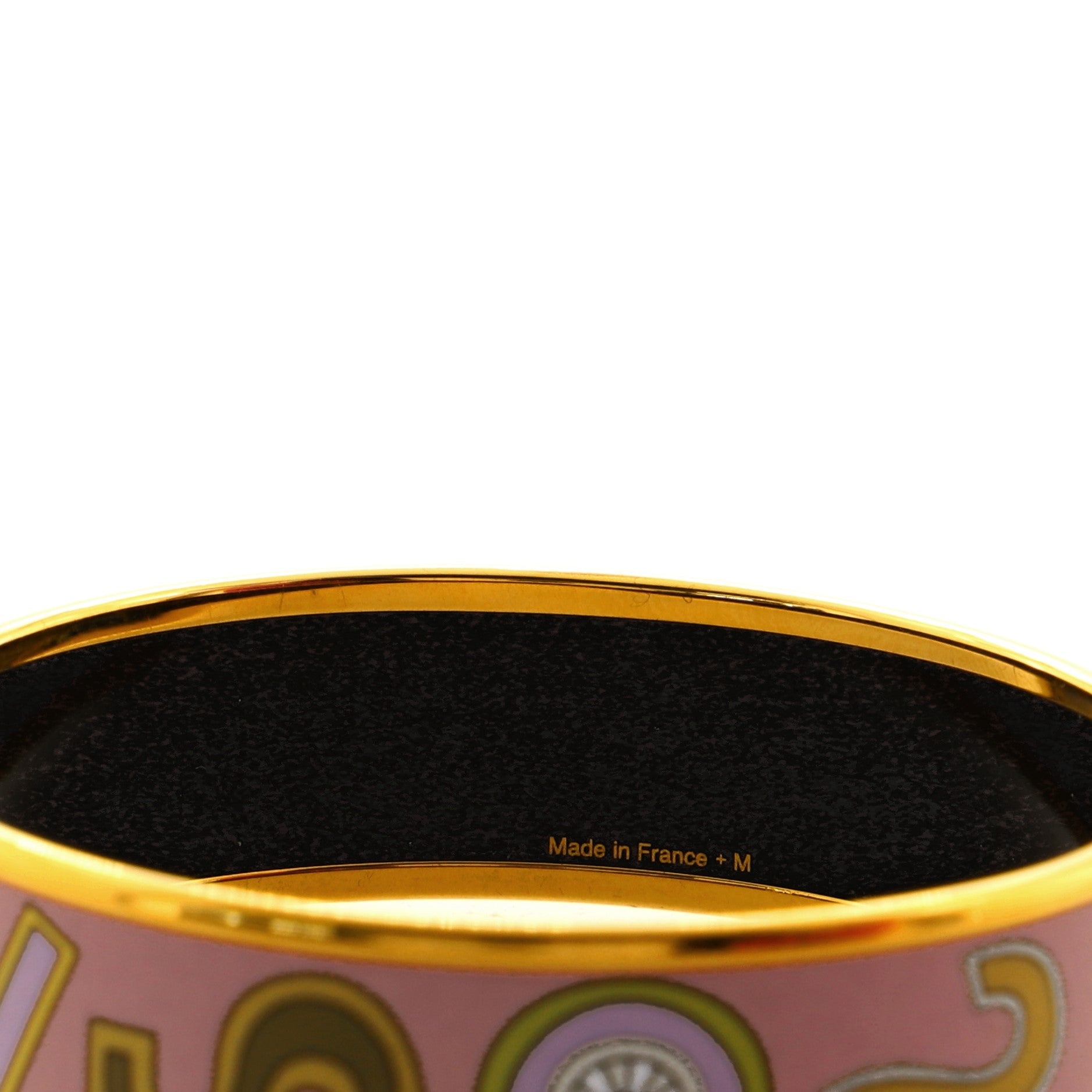 Bangle Bracelet Printed Enamel Wide