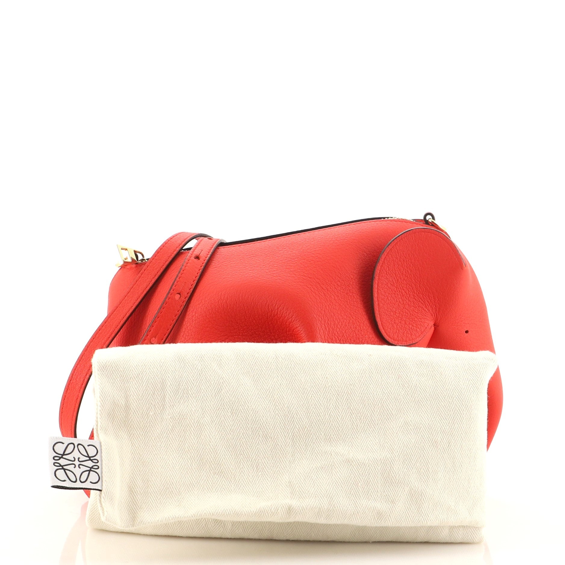Elephant Crossbody Bag Leather Mini
