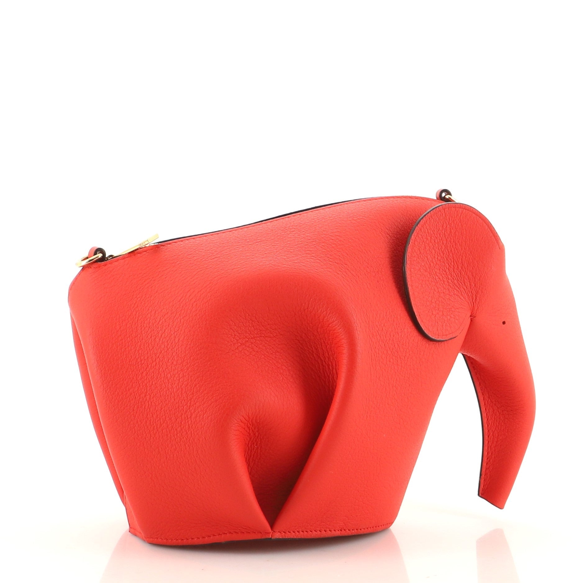 Elephant Crossbody Bag Leather Mini