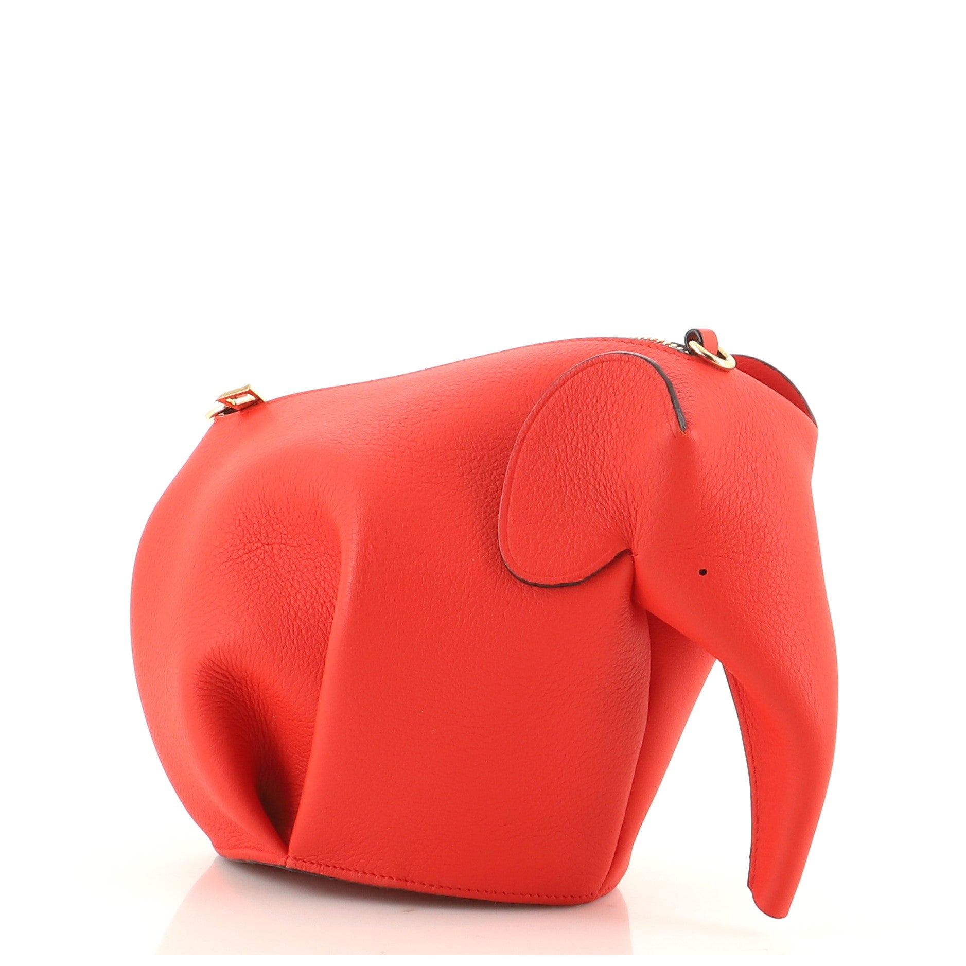 Elephant Crossbody Bag Leather Mini