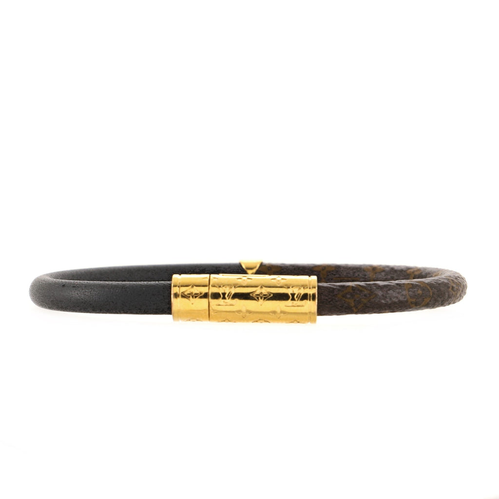 Daily Confidential Bracelet Monogram Canvas and Leather with Metal