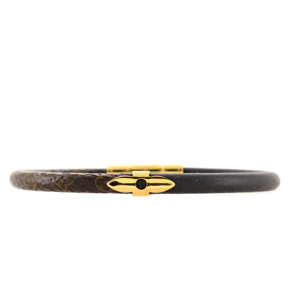 Daily Confidential Bracelet Monogram Canvas and Leather with Metal
