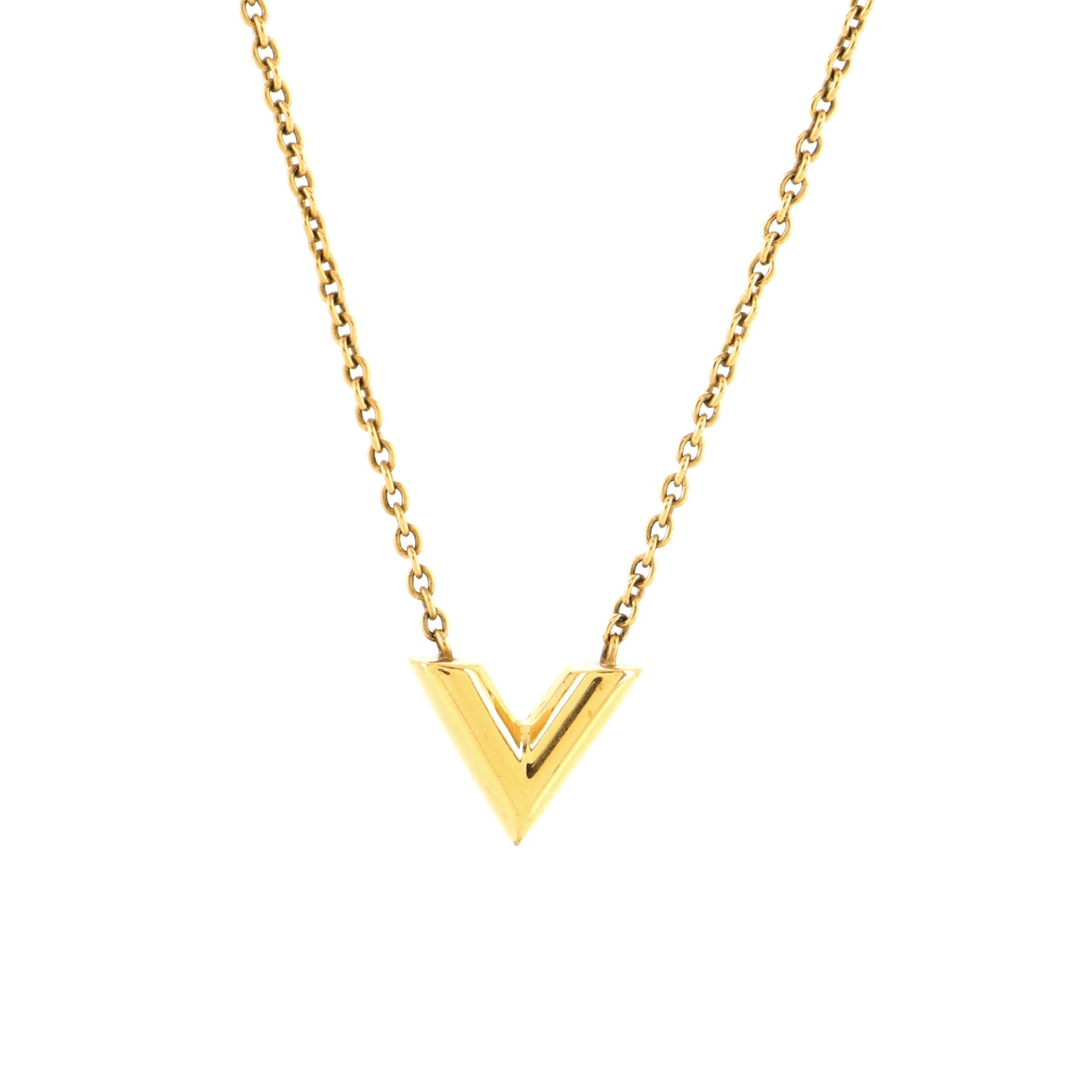 Essential V Necklace Metal