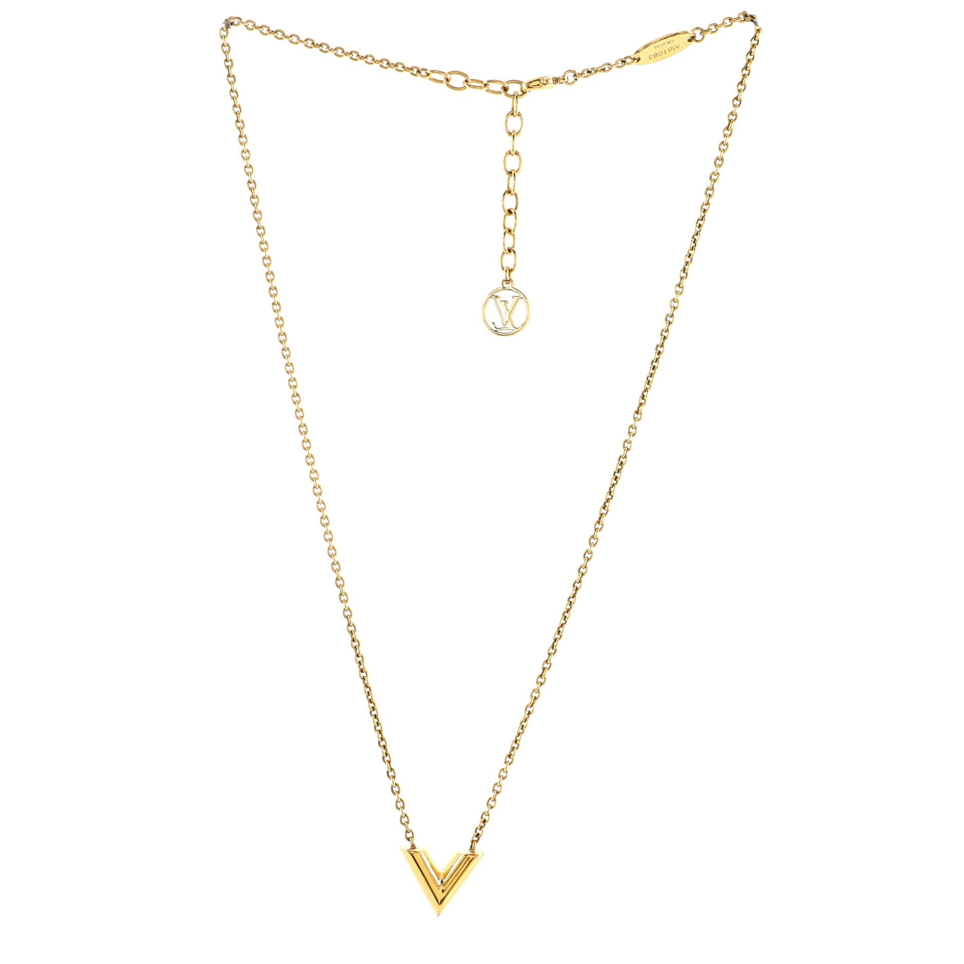 Essential V Necklace Metal