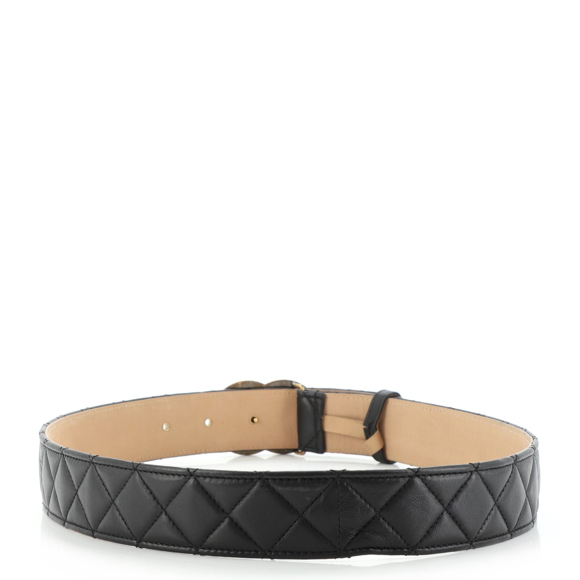 CC Belt Quilted Lambskin Wide 85