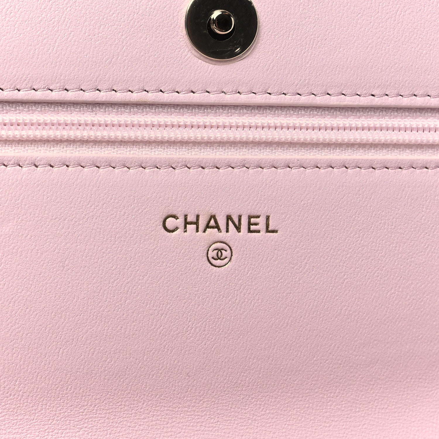 Lambskin Quilted Pearl Wallet On Chain WOC Pink