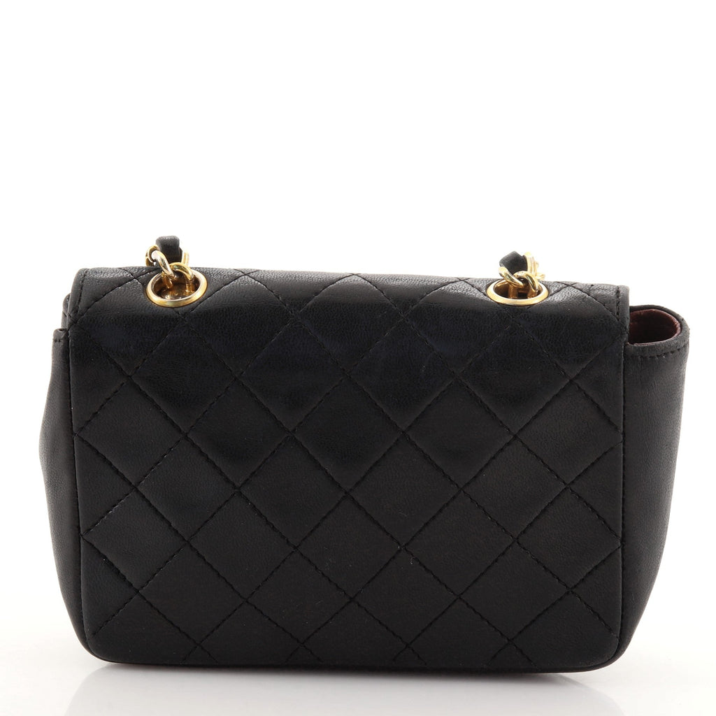 Vintage CC Chain Flap Bag Quilted Lambskin Mini