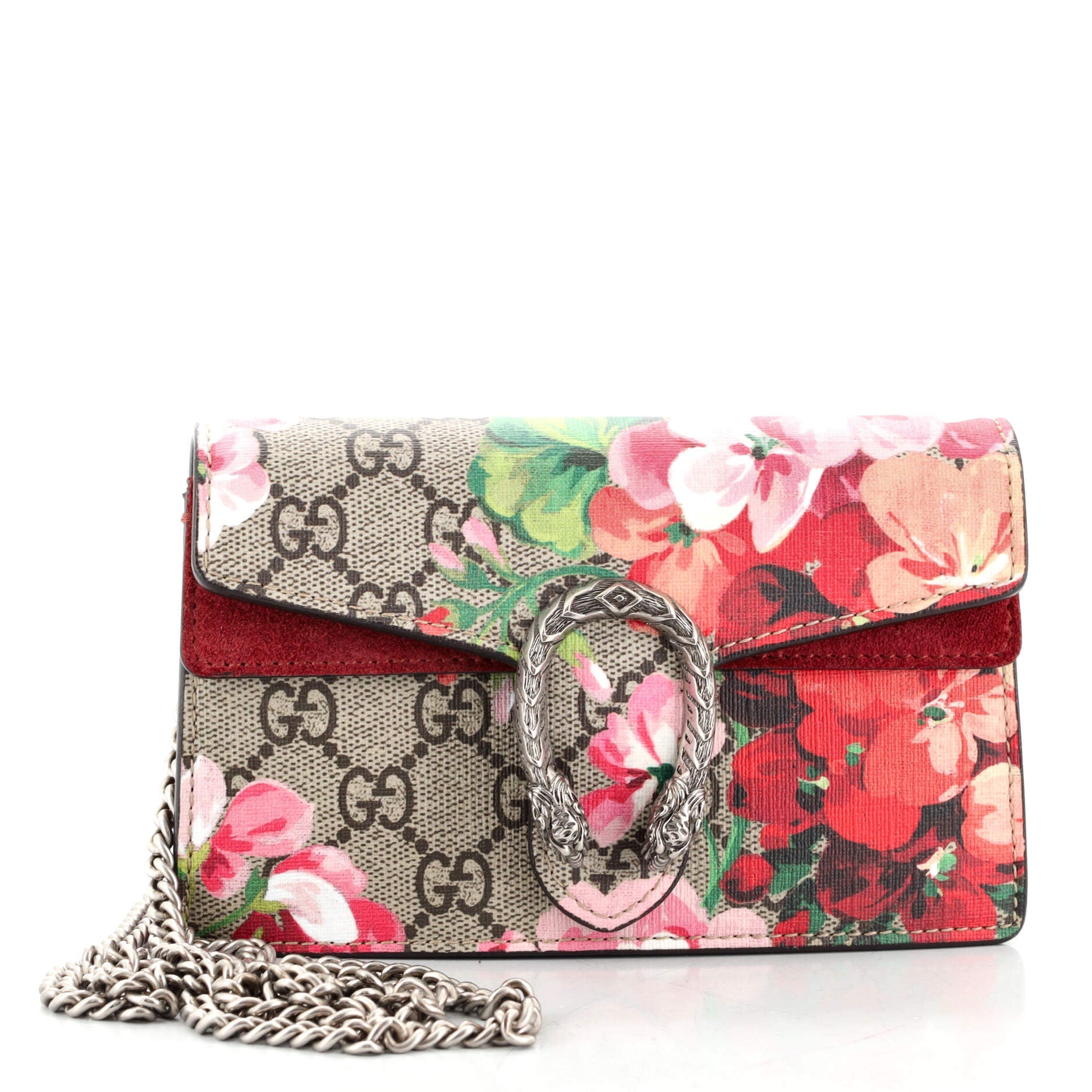 Dionysus Bag Blooms Print GG Coated Canvas Super Mini