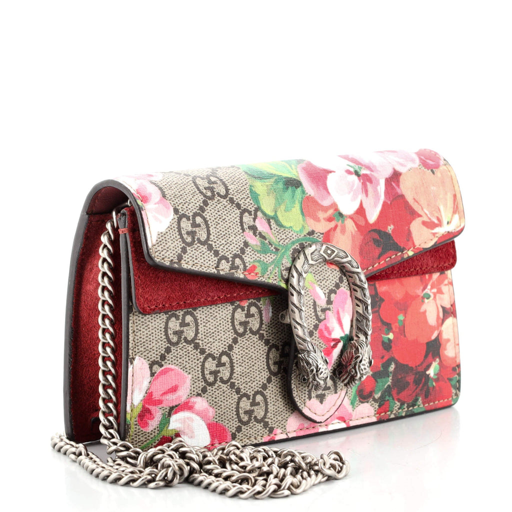 Dionysus Bag Blooms Print GG Coated Canvas Super Mini