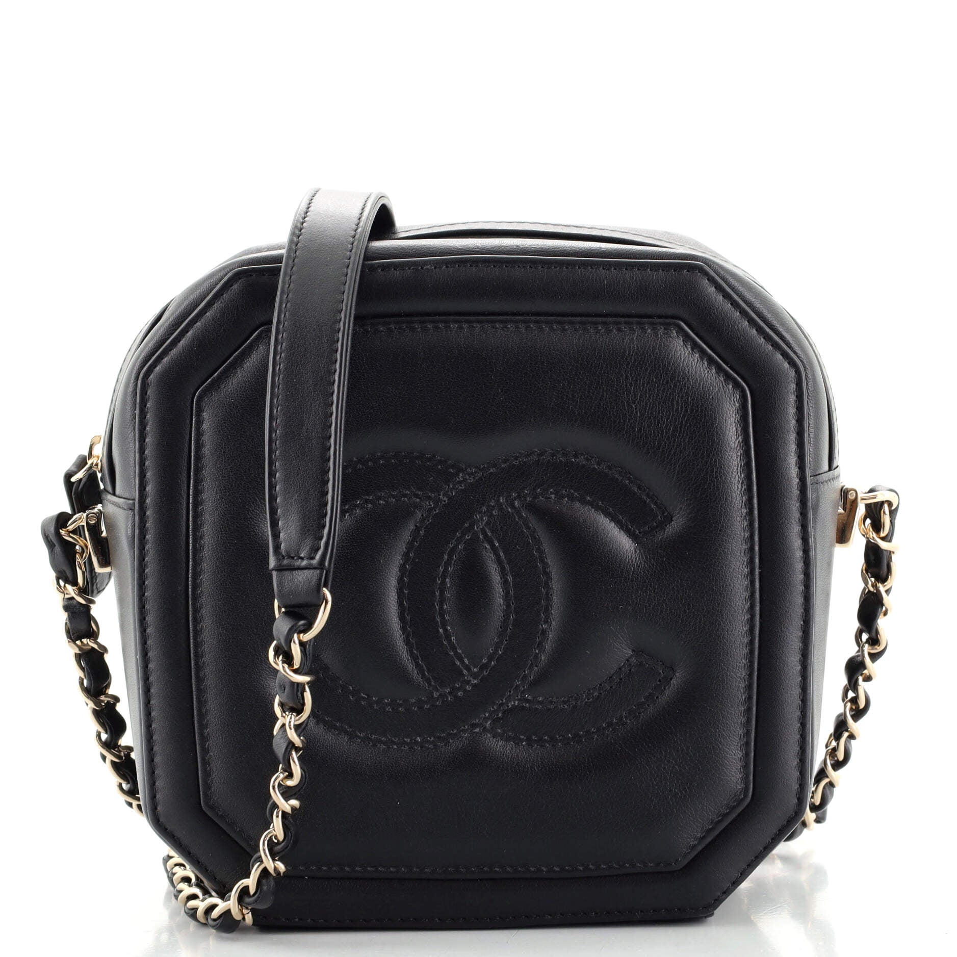 Timeless CC Octagon Camera Case Quilted Lambskin Mini