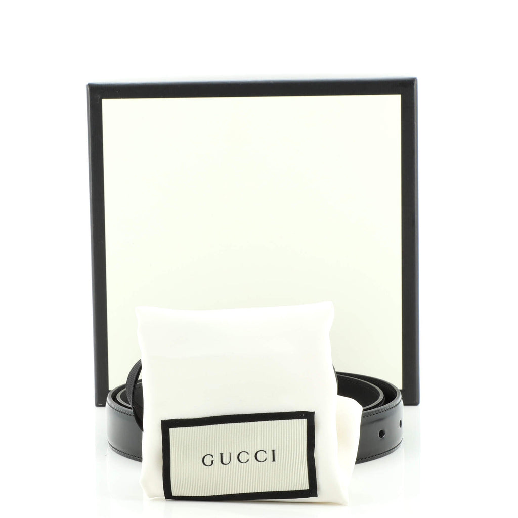 G Buckle Belt Leather Thin 95
