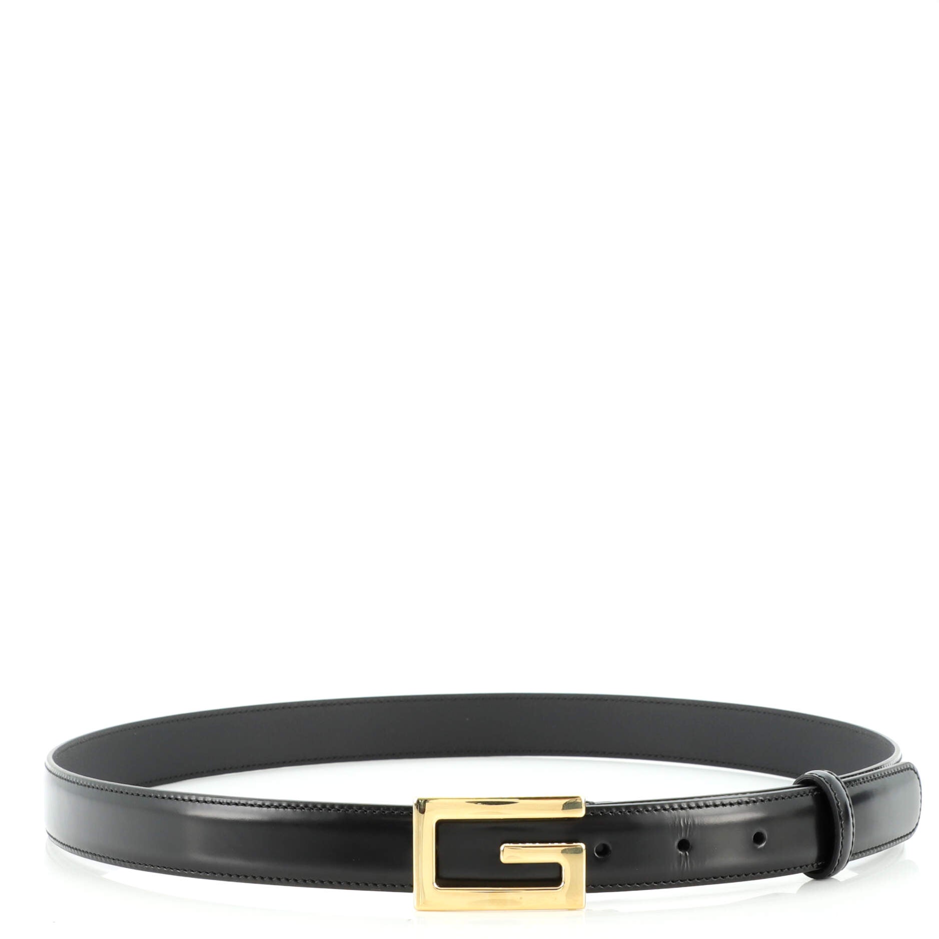 G Buckle Belt Leather Thin 95