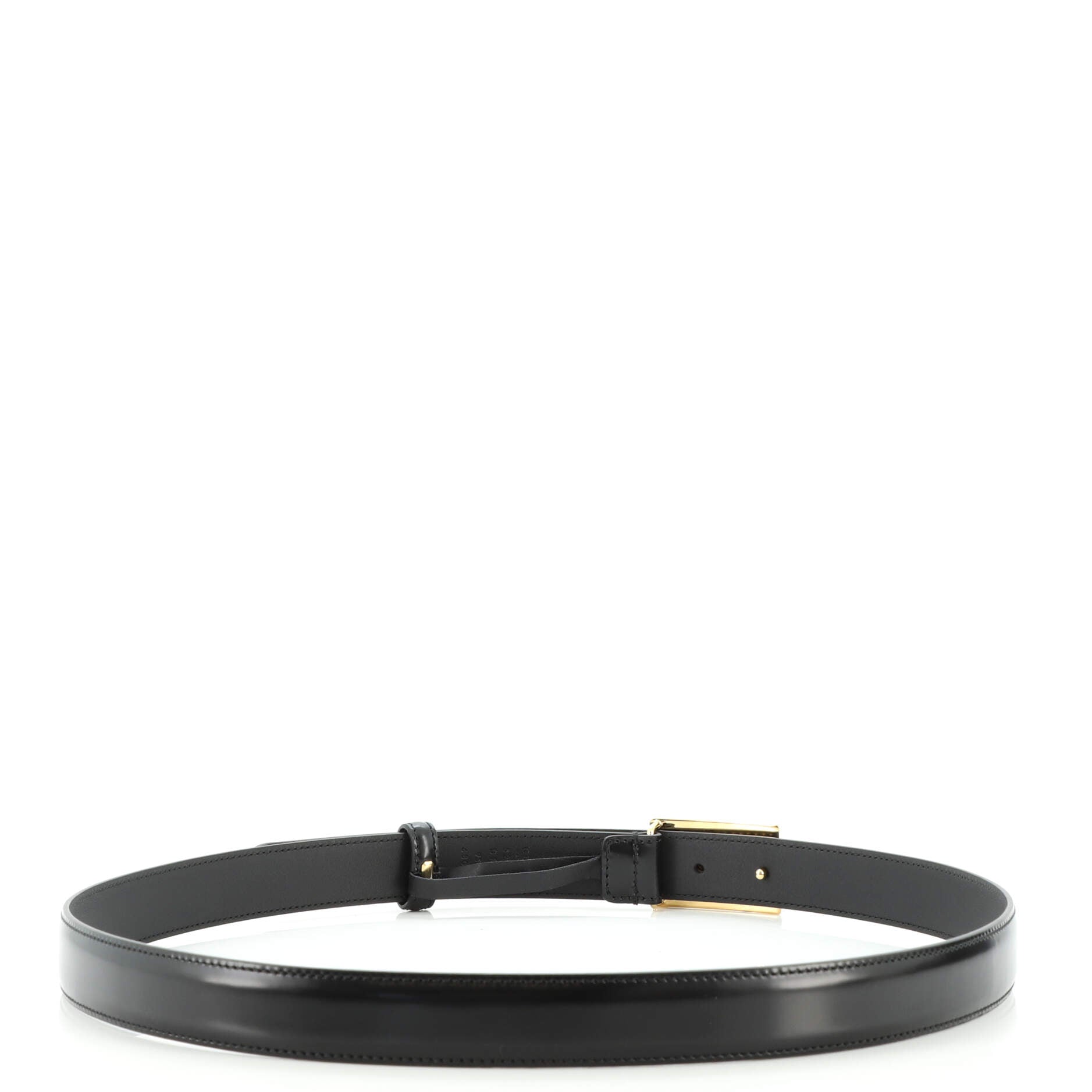 G Buckle Belt Leather Thin 95