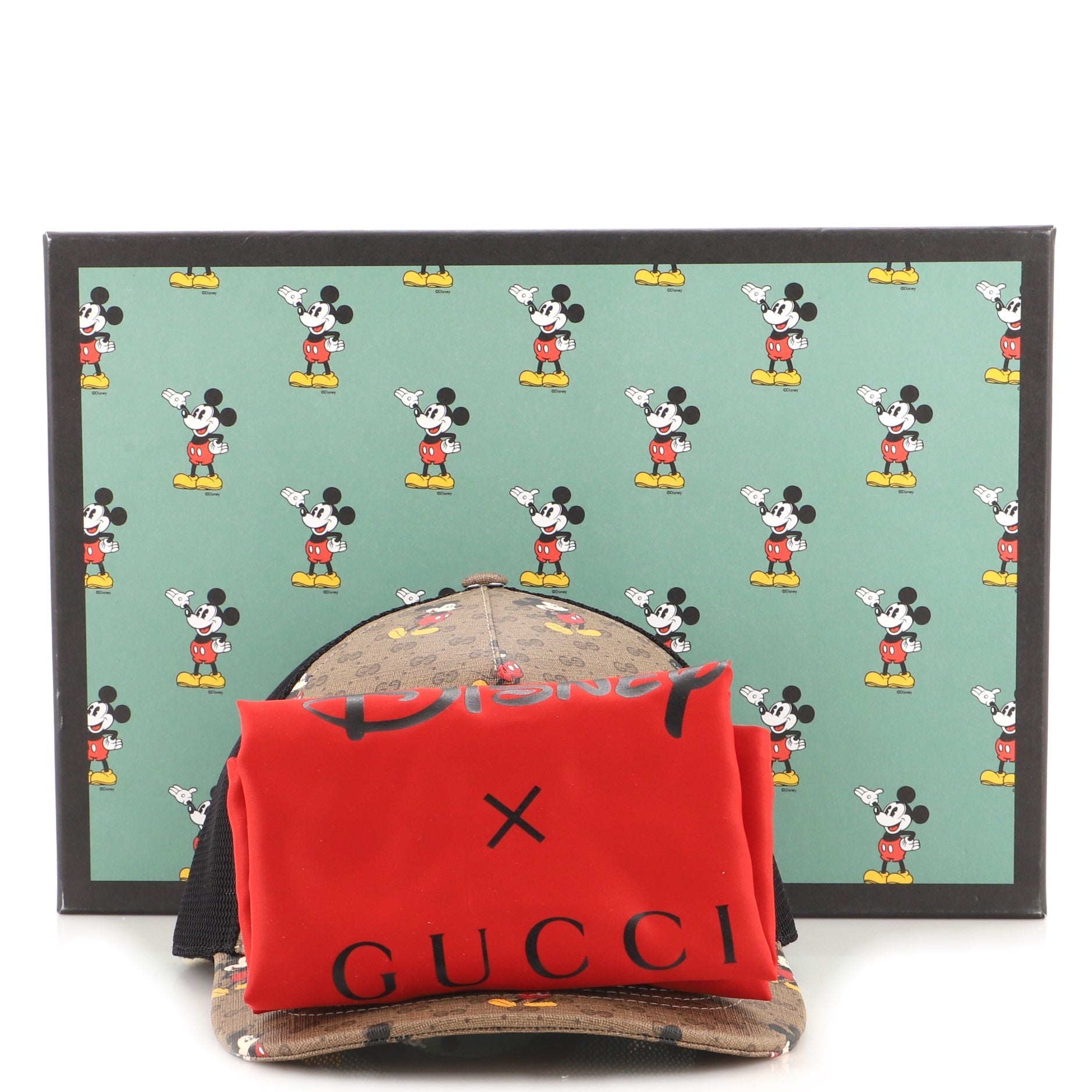 Disney Mickey Mouse Baseball Cap Printed Mini GG Coated Canvas XXL
