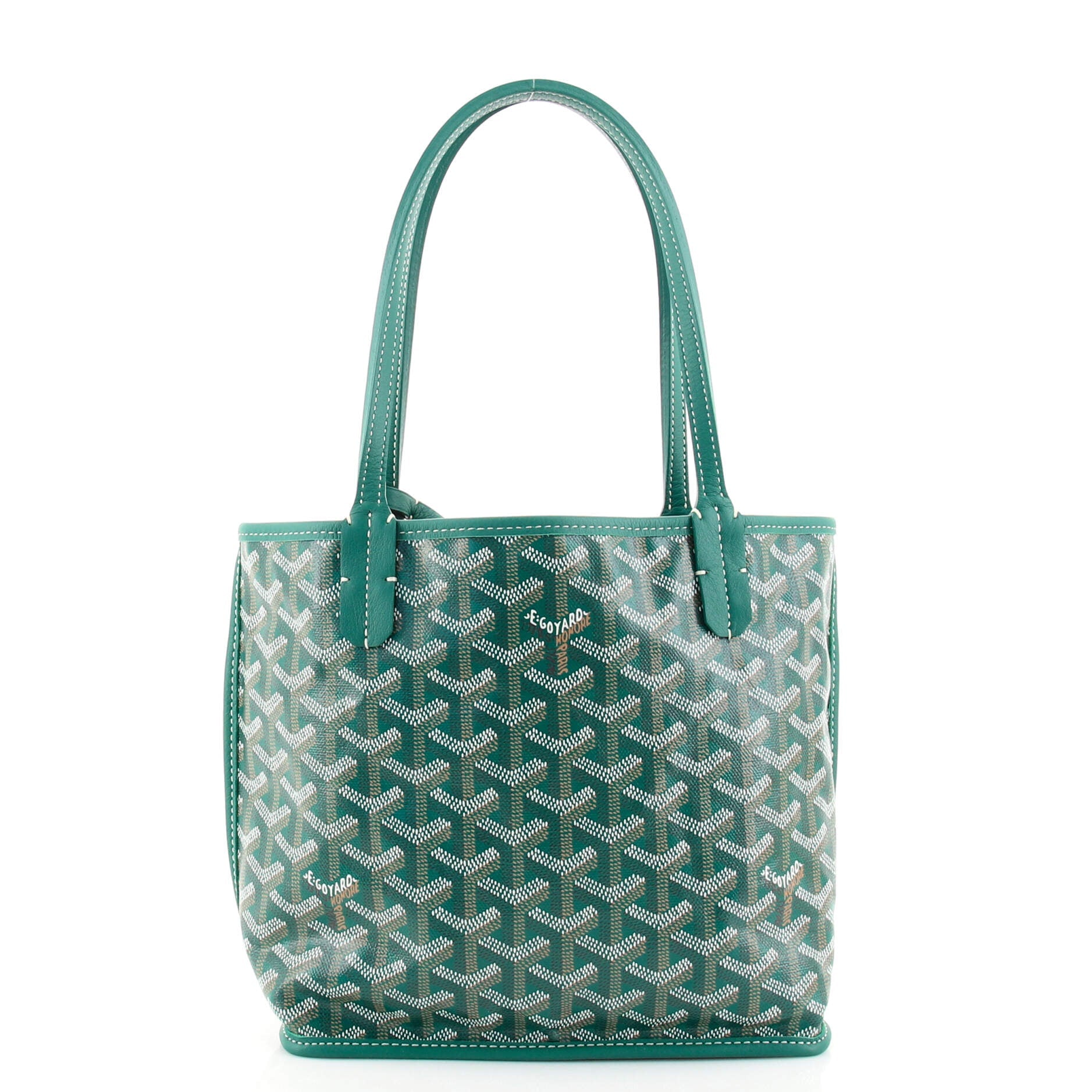 Anjou Reversible Tote Coated Canvas Mini