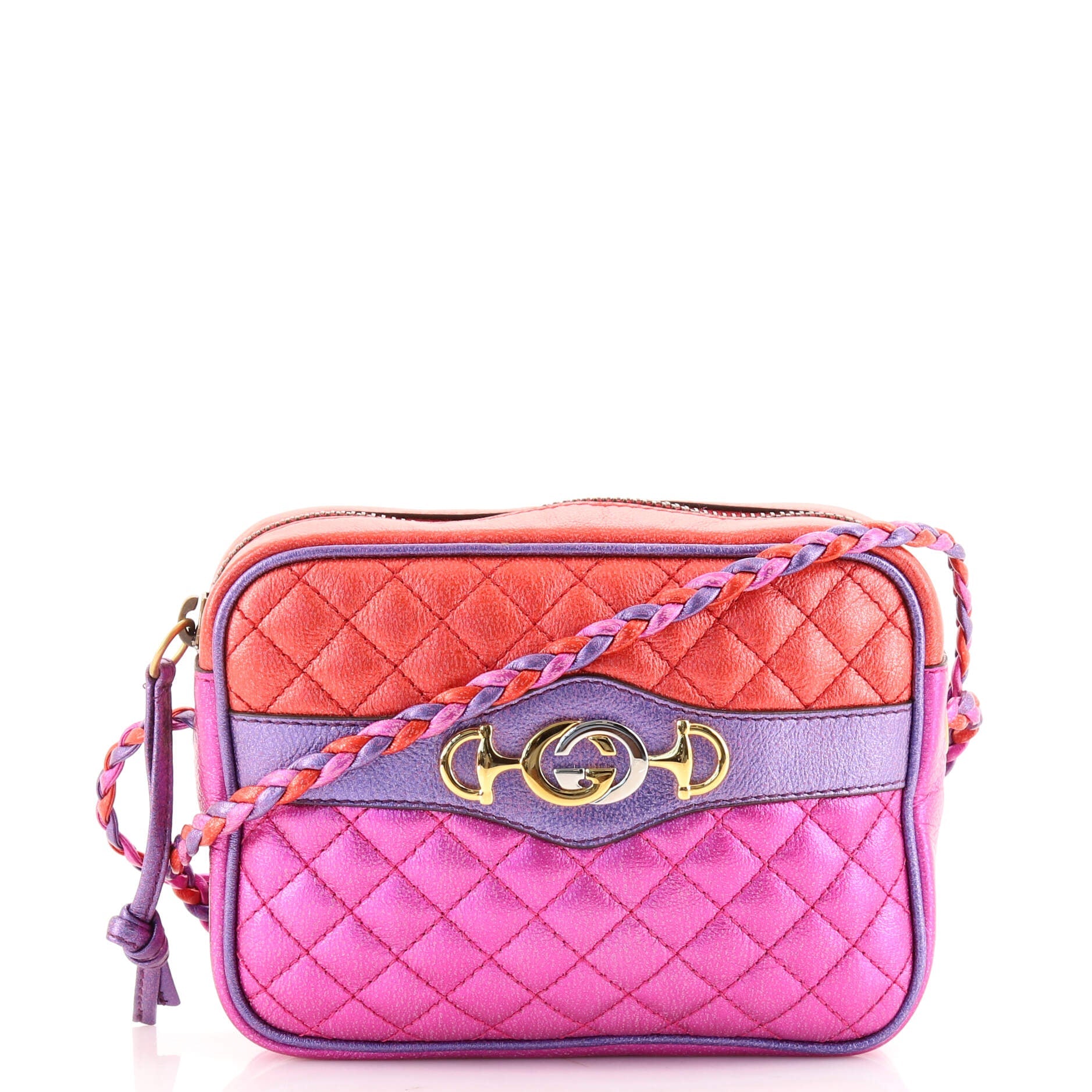 Trapuntata Camera Bag Quilted Laminated Leather Mini