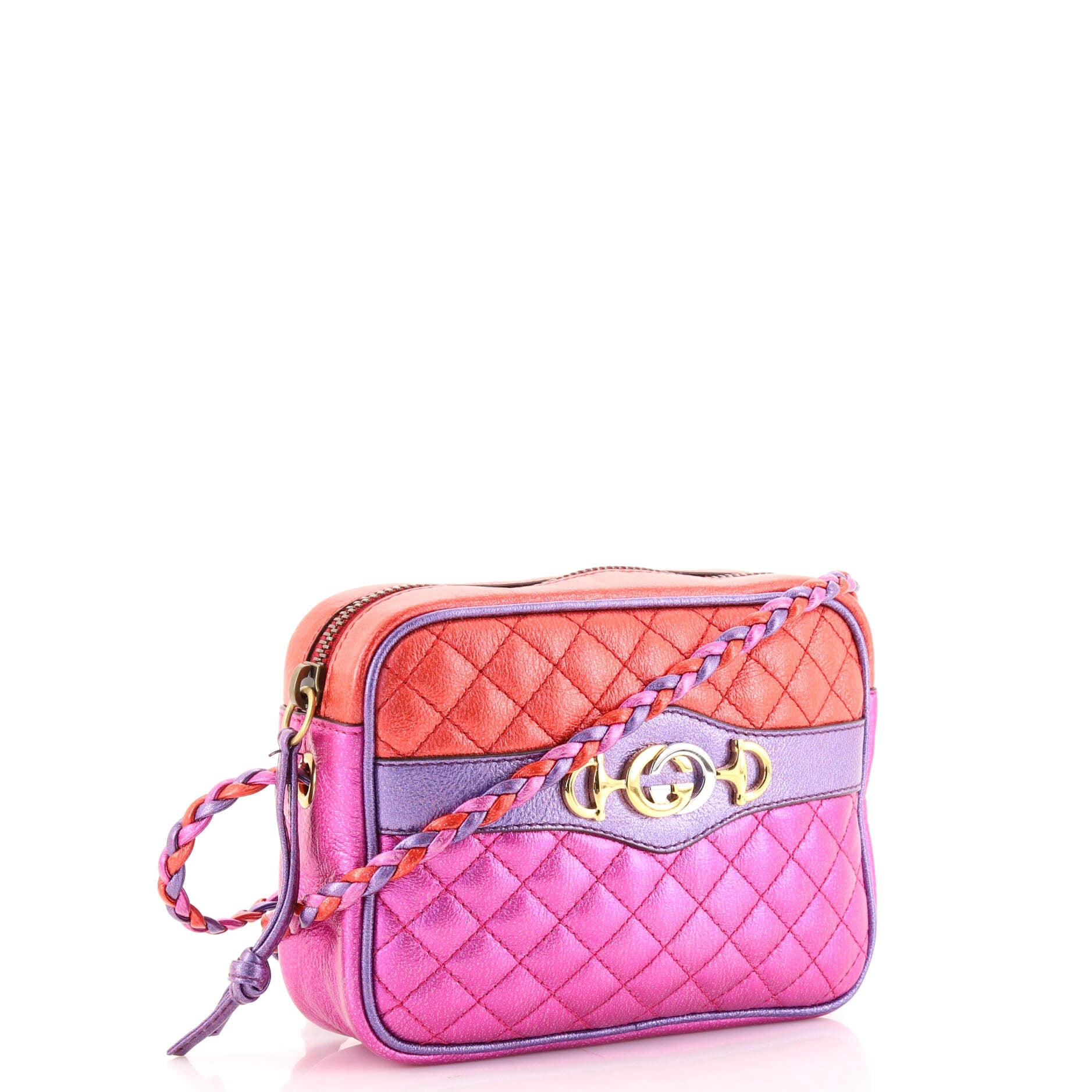 Trapuntata Camera Bag Quilted Laminated Leather Mini