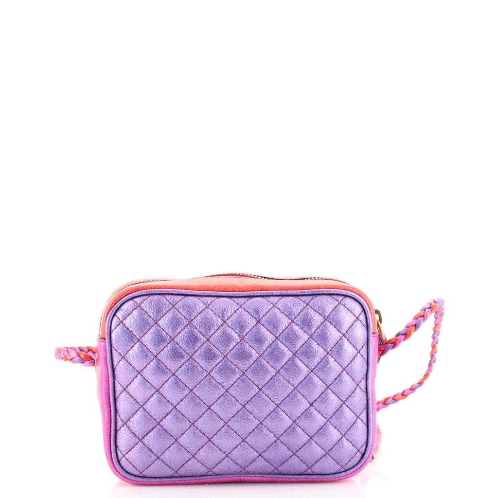 Trapuntata Camera Bag Quilted Laminated Leather Mini