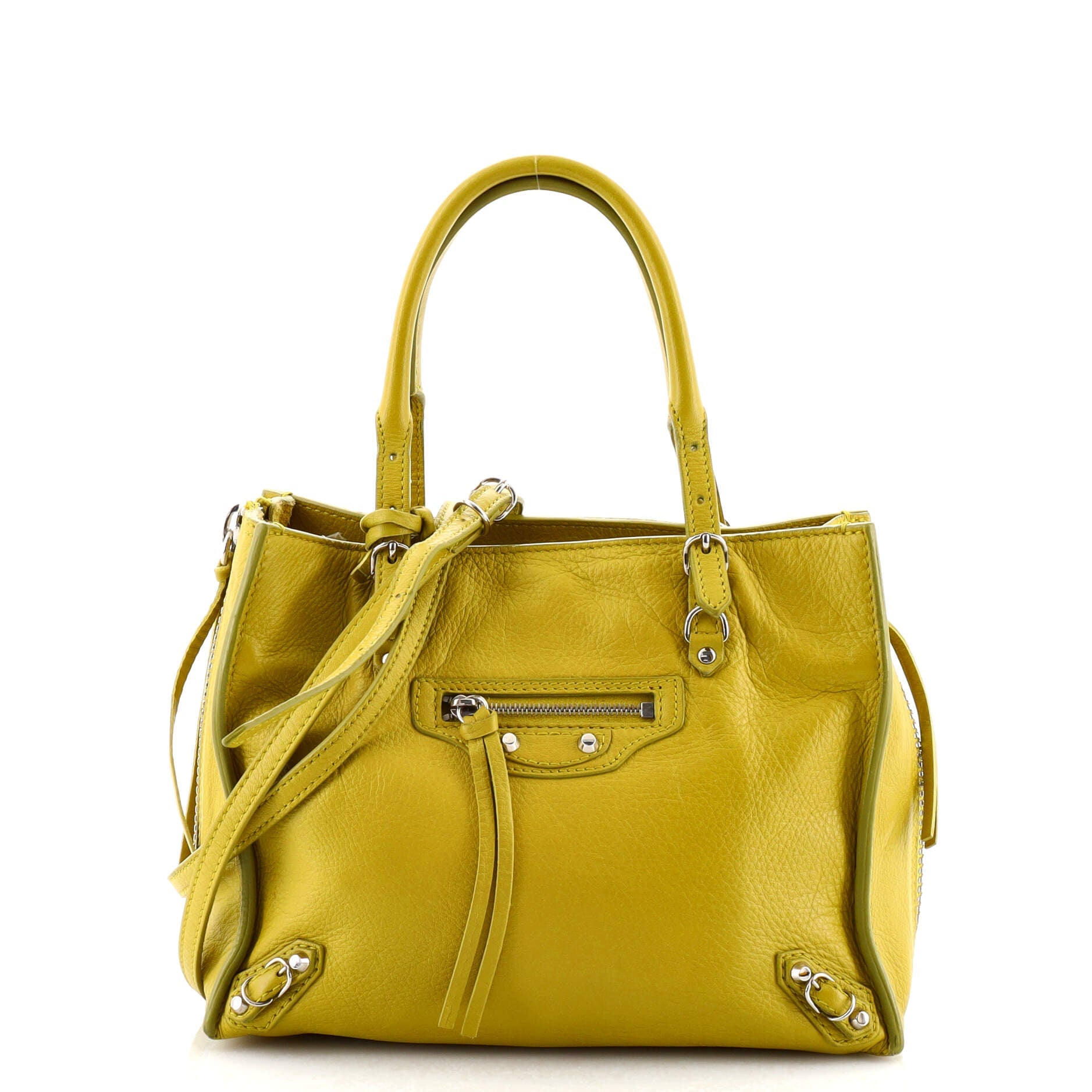 Papier A4 Zip Around Classic Studs Bag Leather Mini