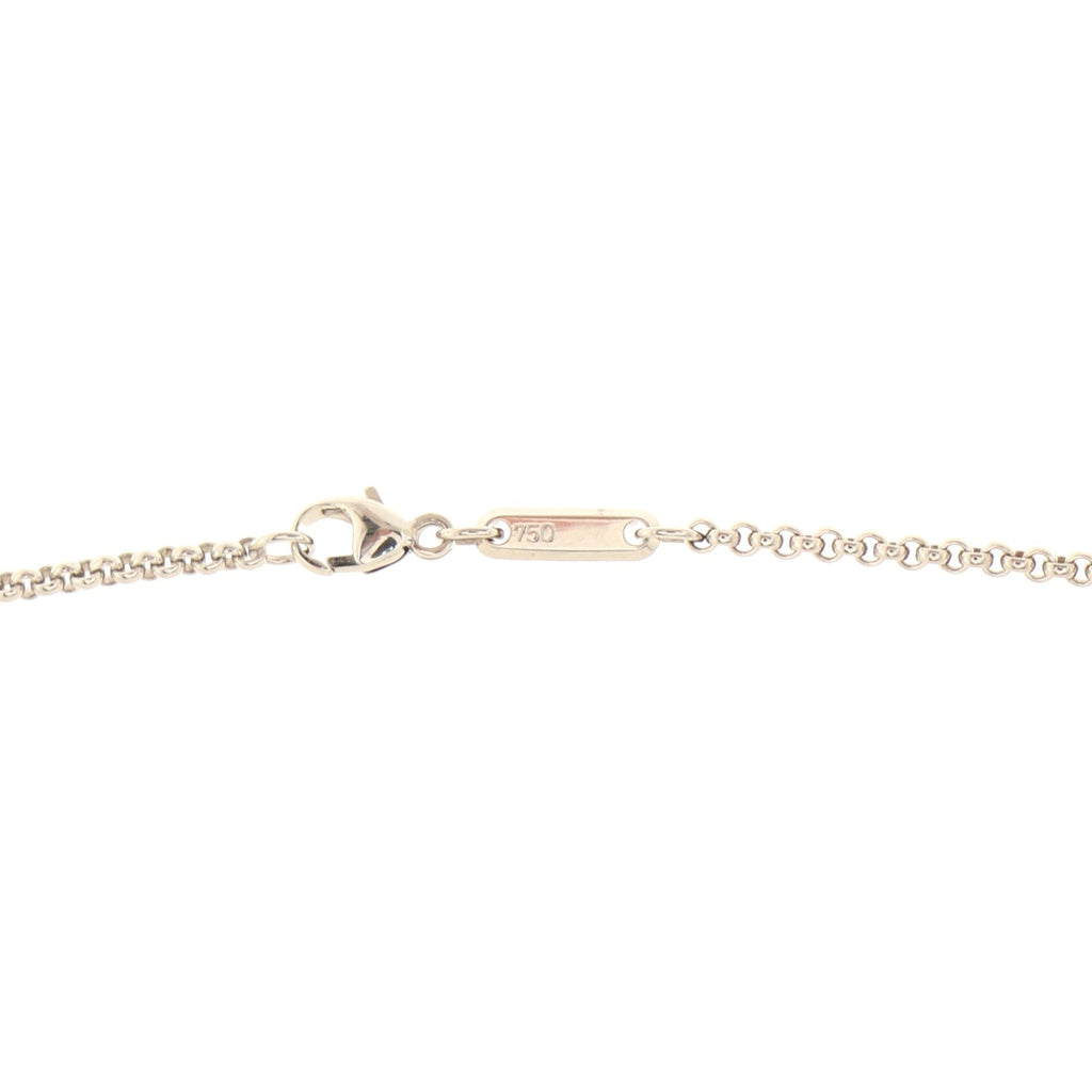 Happy Diamonds 1 Diamond Square Pendant Necklace 18K White Gold Diamonds