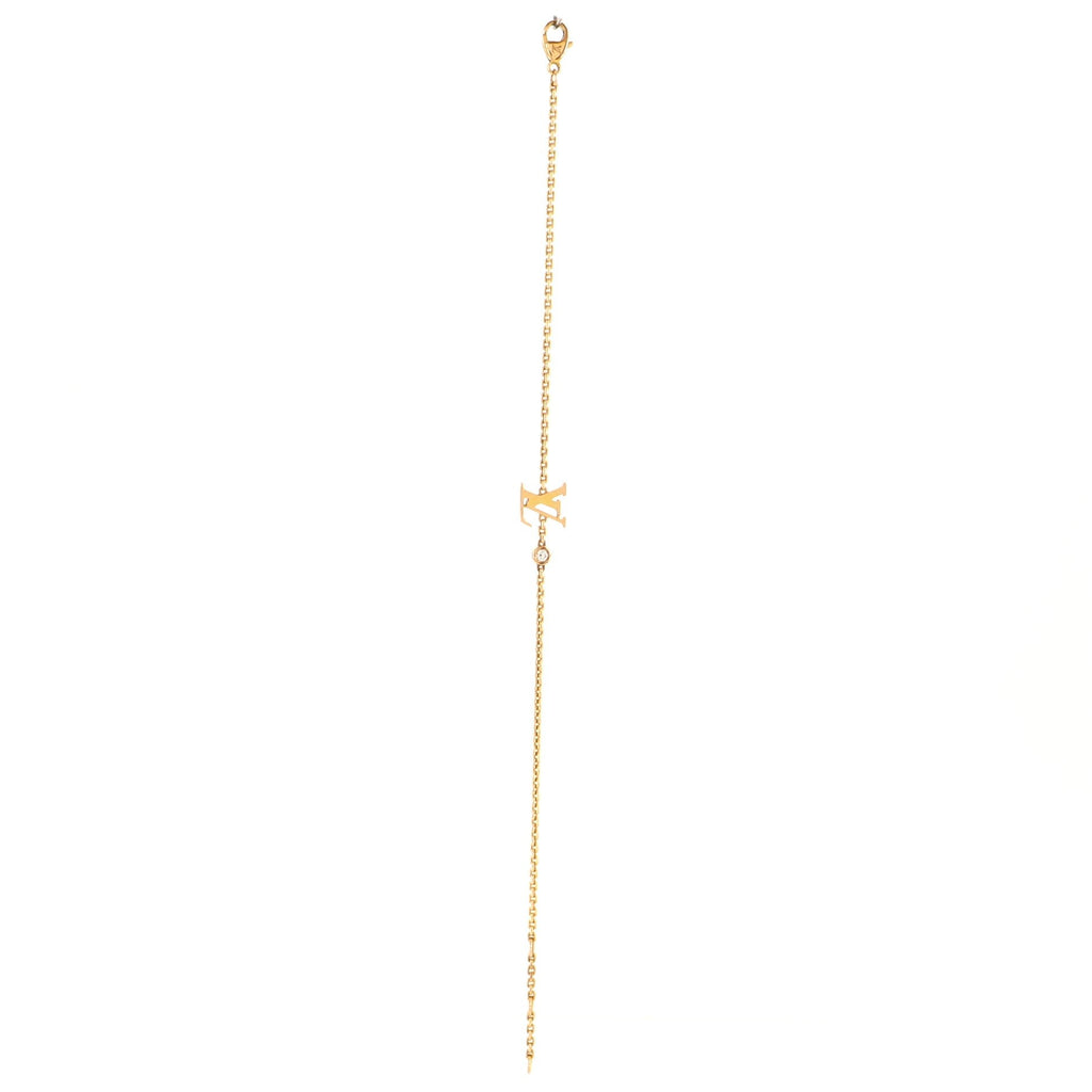 Idylle Blossom LV Bracelet 18K Yellow Gold with Diamond