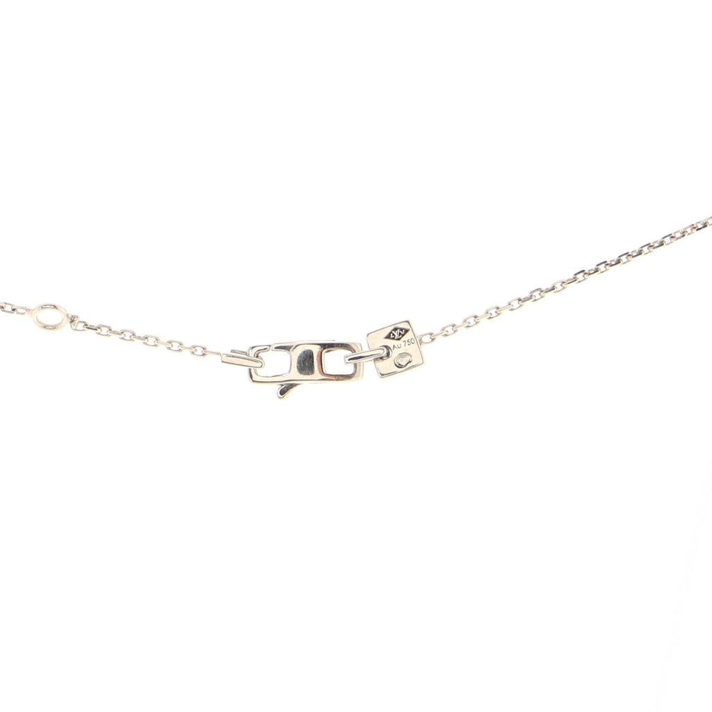 Les Ardentes pointed flower Necklace 18K White Gold and Diamonds