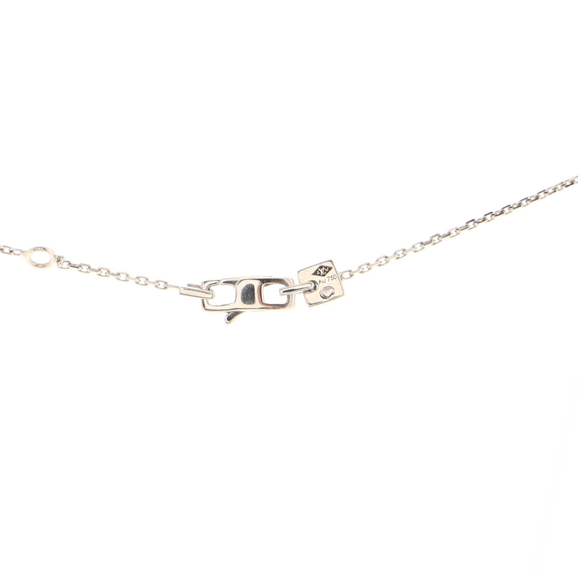 Les Ardentes pointed flower Necklace 18K White Gold and Diamonds