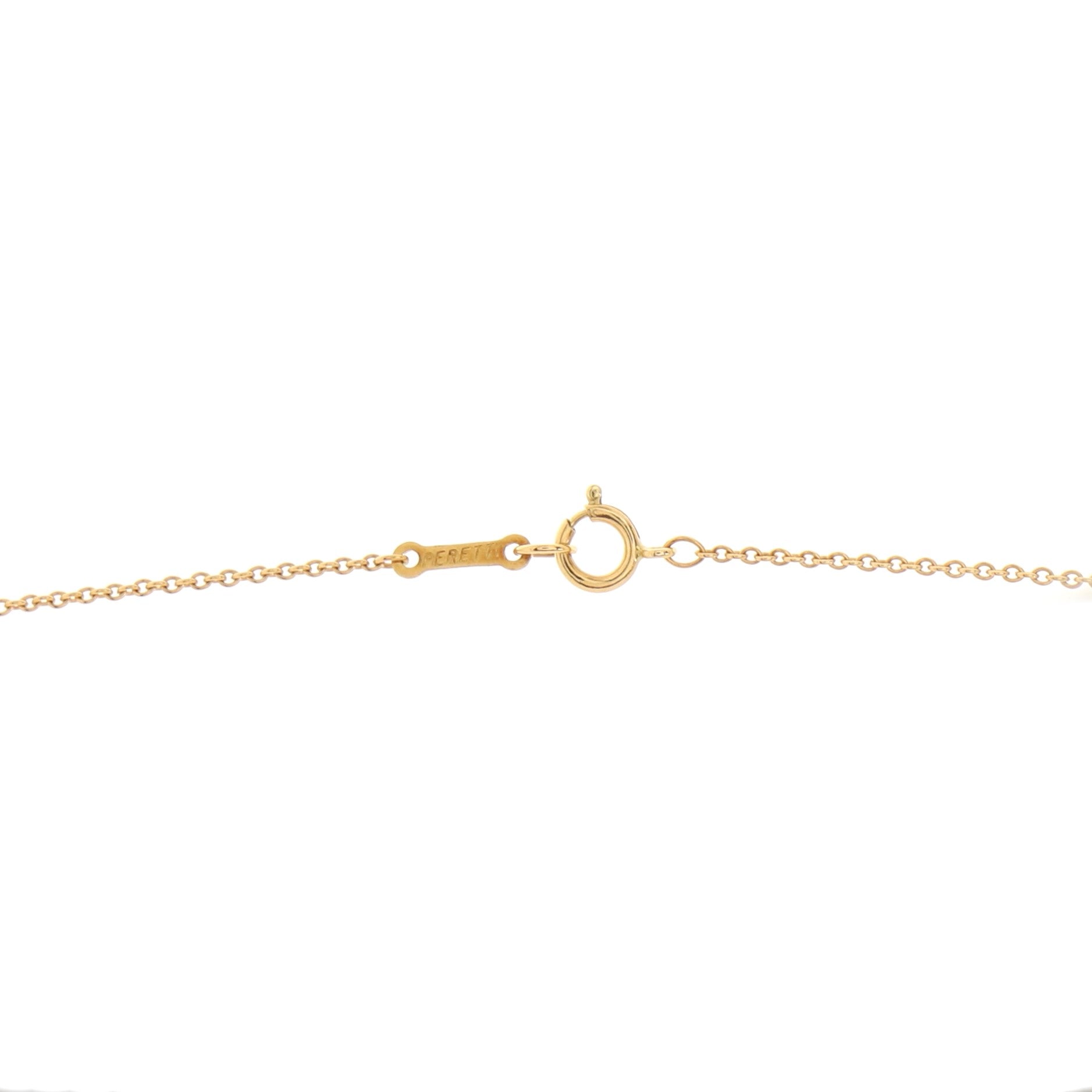 Elsa Peretti Bean Pendant Necklace 18K Yellow Gold 11mm