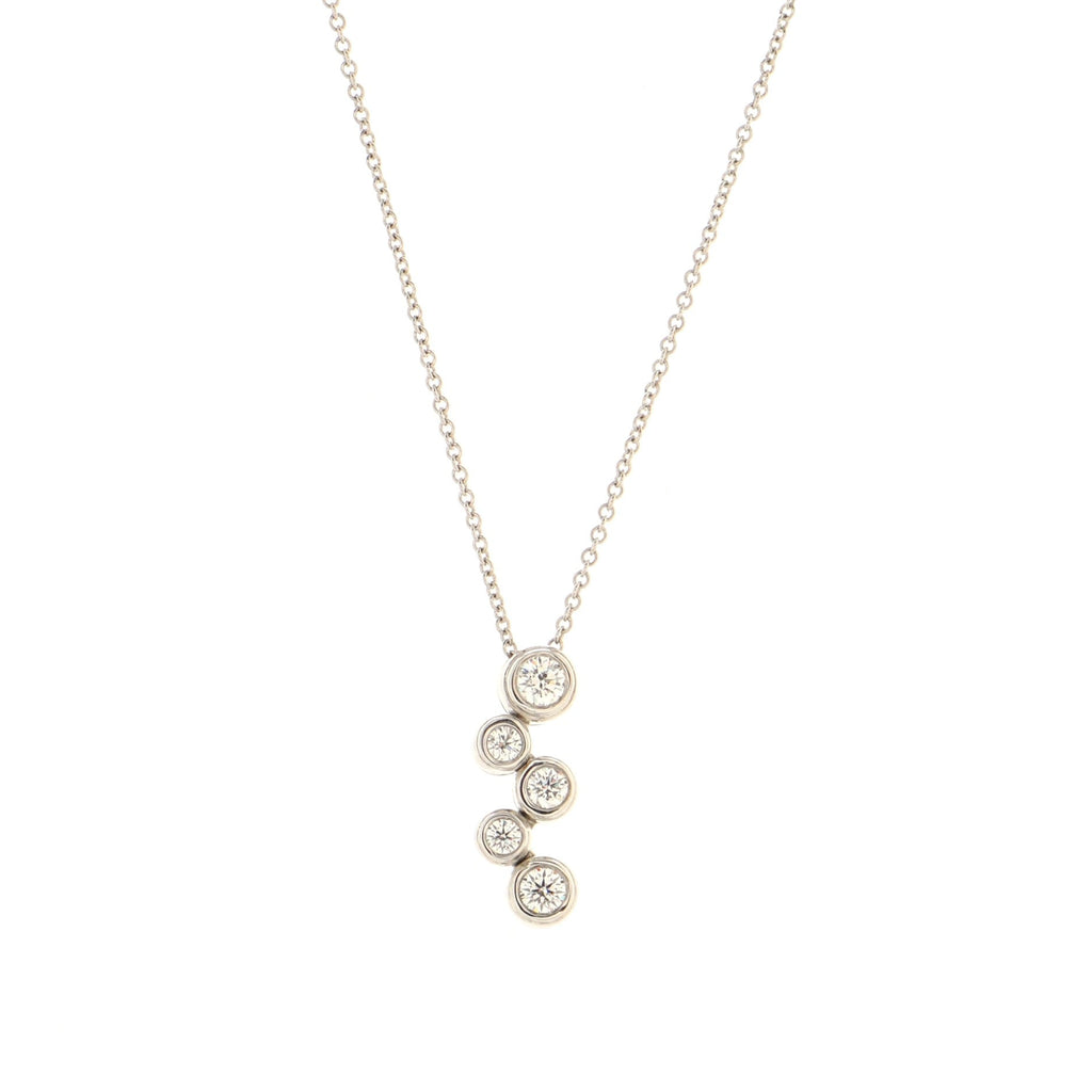 Bubbles Pendant Necklace Platinum and Diamonds