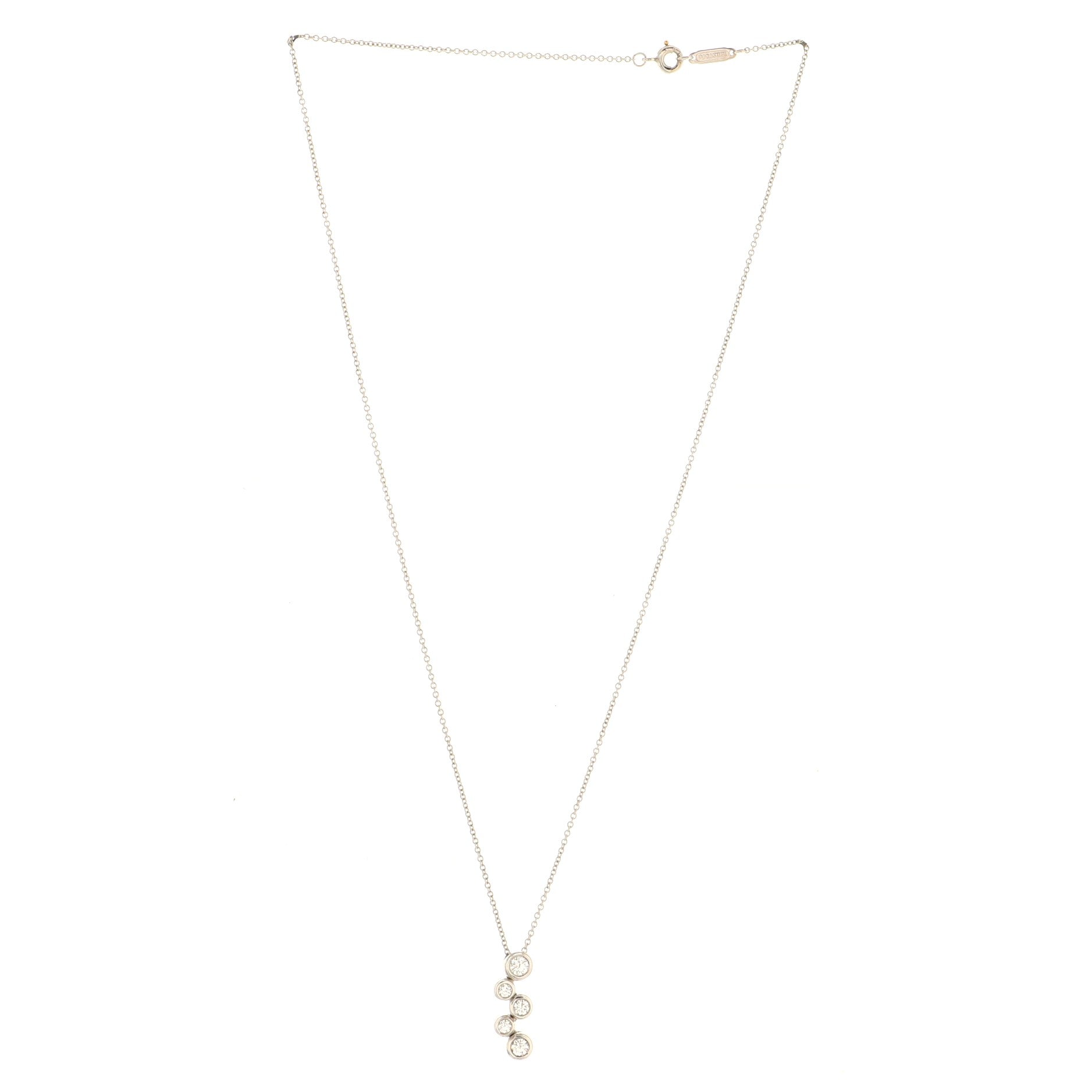 Bubbles Pendant Necklace Platinum and Diamonds