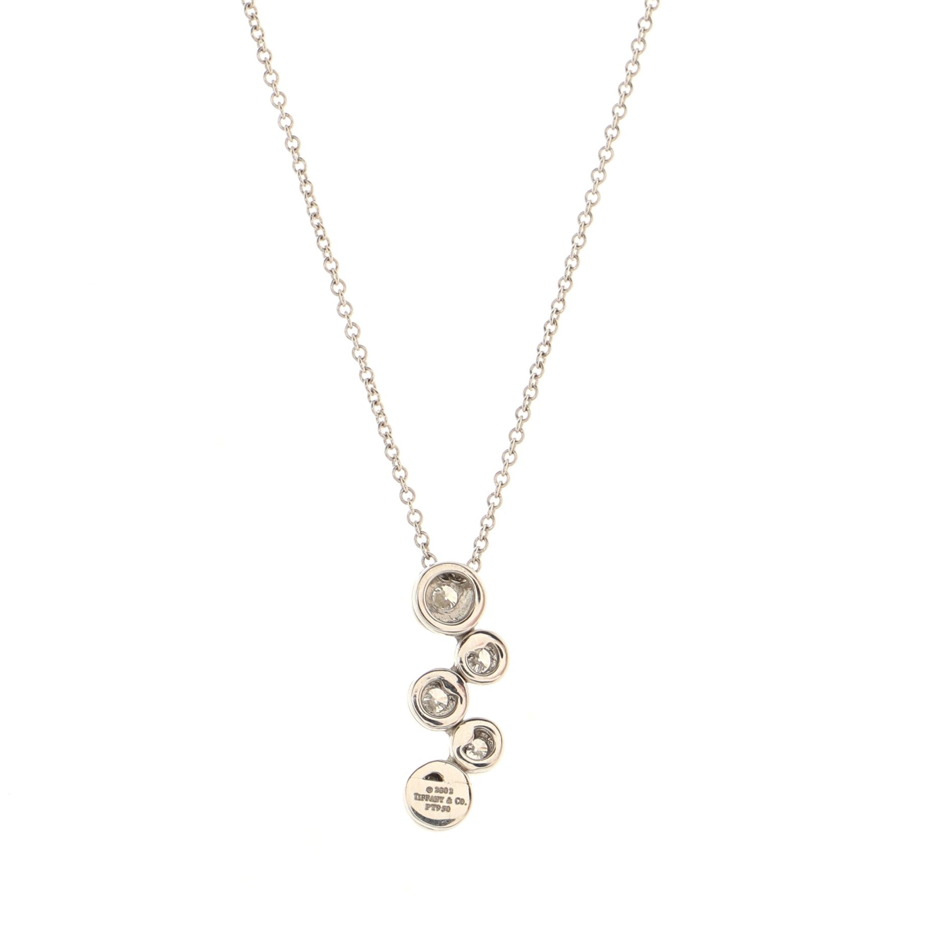 Bubbles Pendant Necklace Platinum and Diamonds