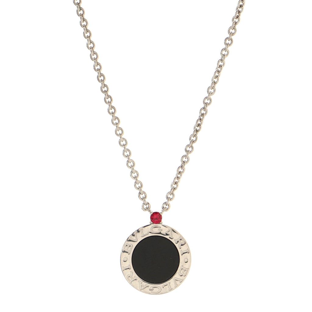 B.Zero1 Save the Children Pendant Necklace Sterling Silver with Onyx and Ruby