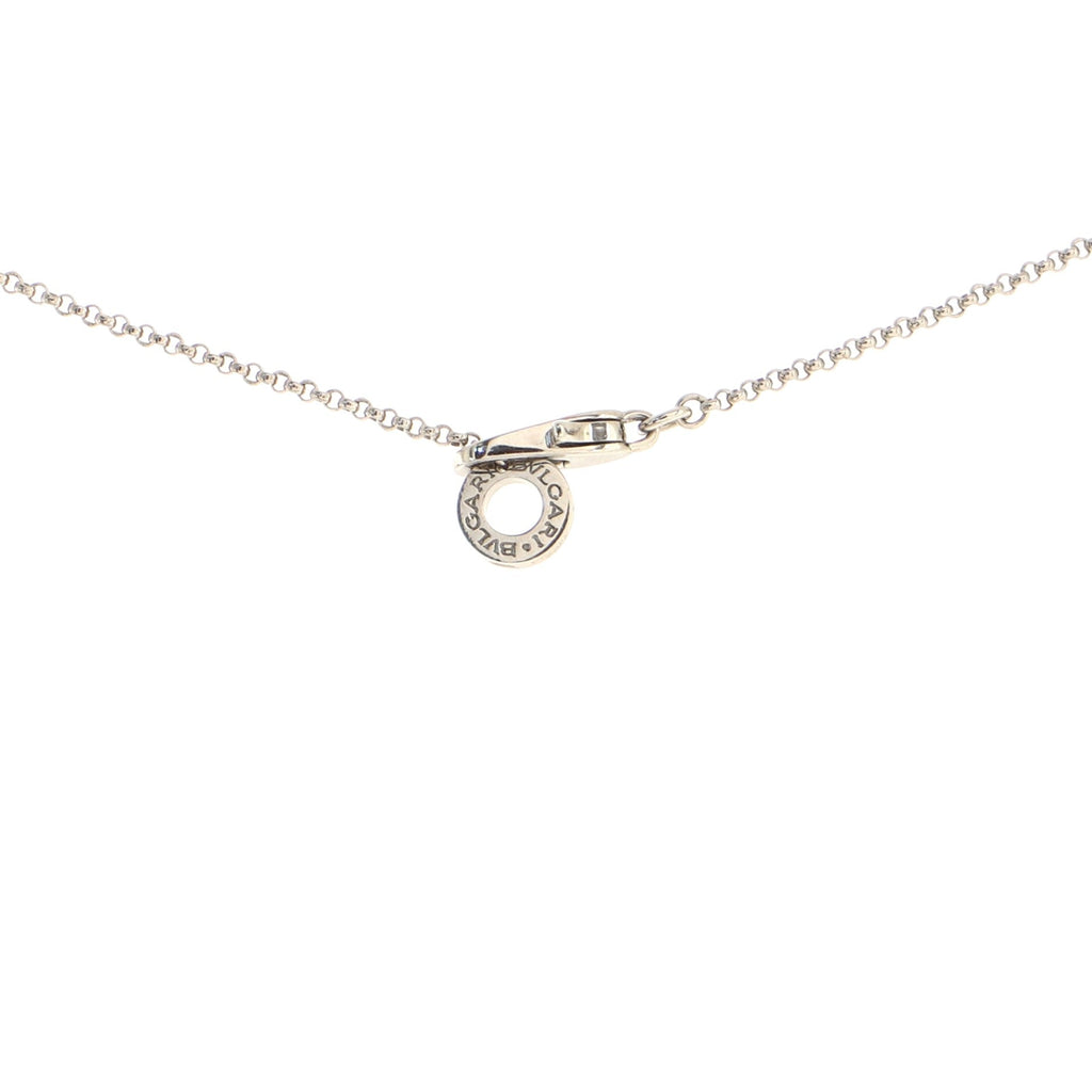 Serpenti Cross Necklace 18K White Gold and Diamonds