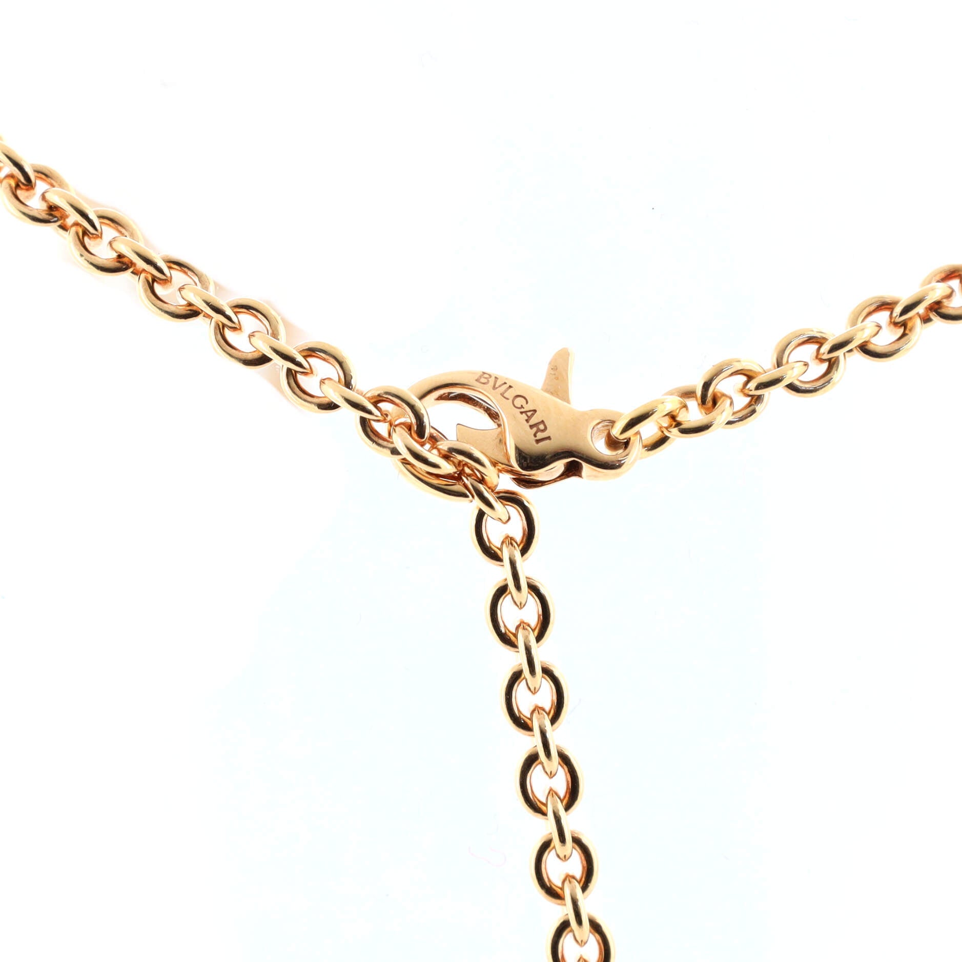 Parentesi Pendant Necklace Rose Gold and Diamonds