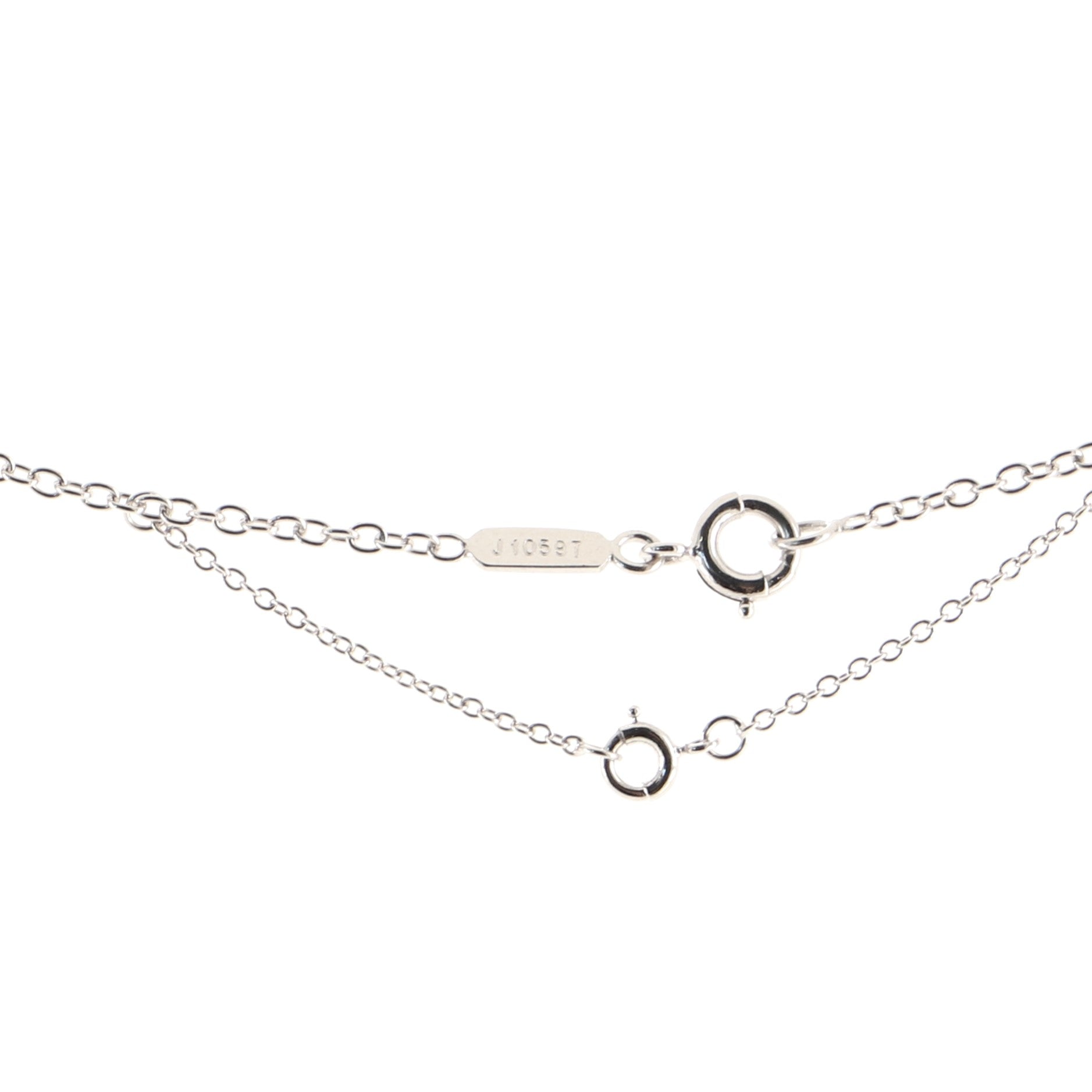 Hindu Pendant Necklace 18K White Gold with Diamonds