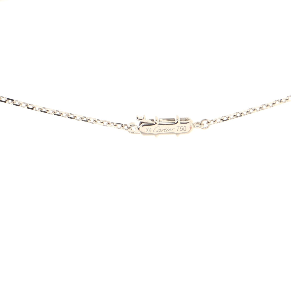 C Heart de Cartier Pendant Necklace 18K White Gold with Pave Diamonds