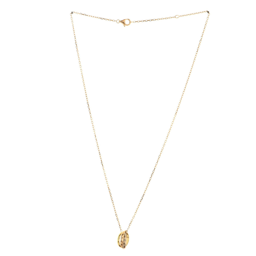 Trinity Pendant Necklace 18K Tricolor Gold