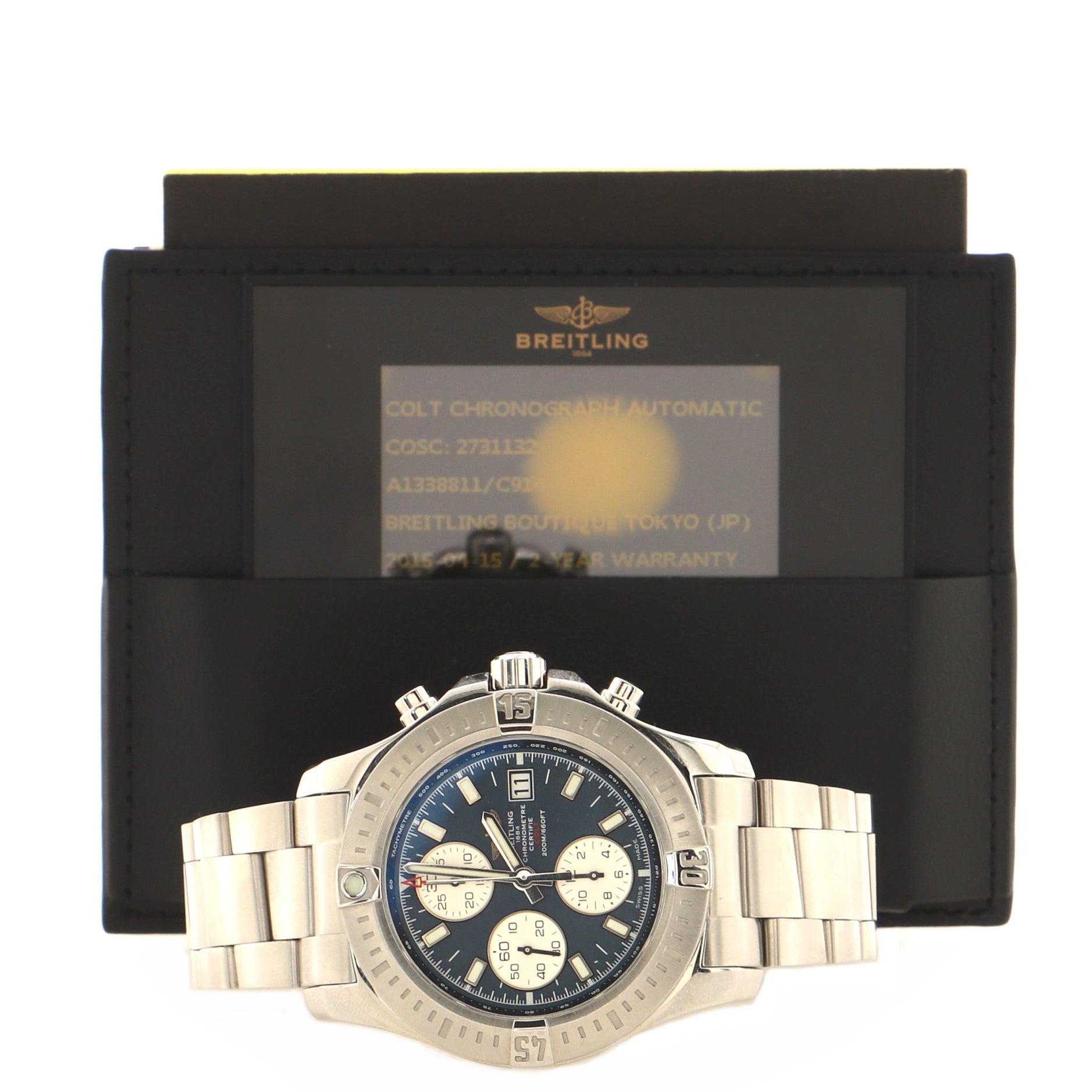 Colt Chronograph Automatic Watch Stainless Steel 44