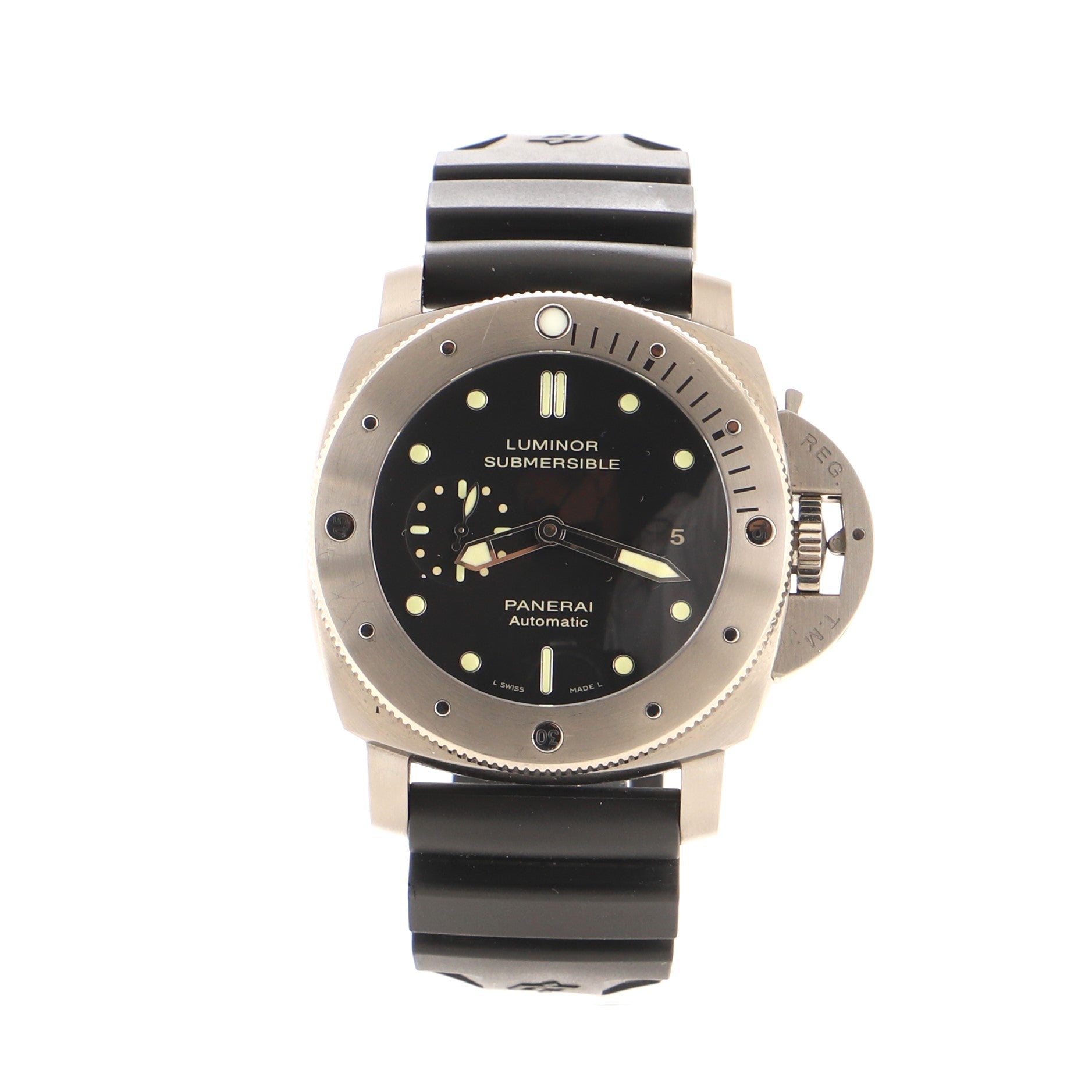 Luminor Submersible 1950 3 Days Automatic Watch Titanium and Rubber 47