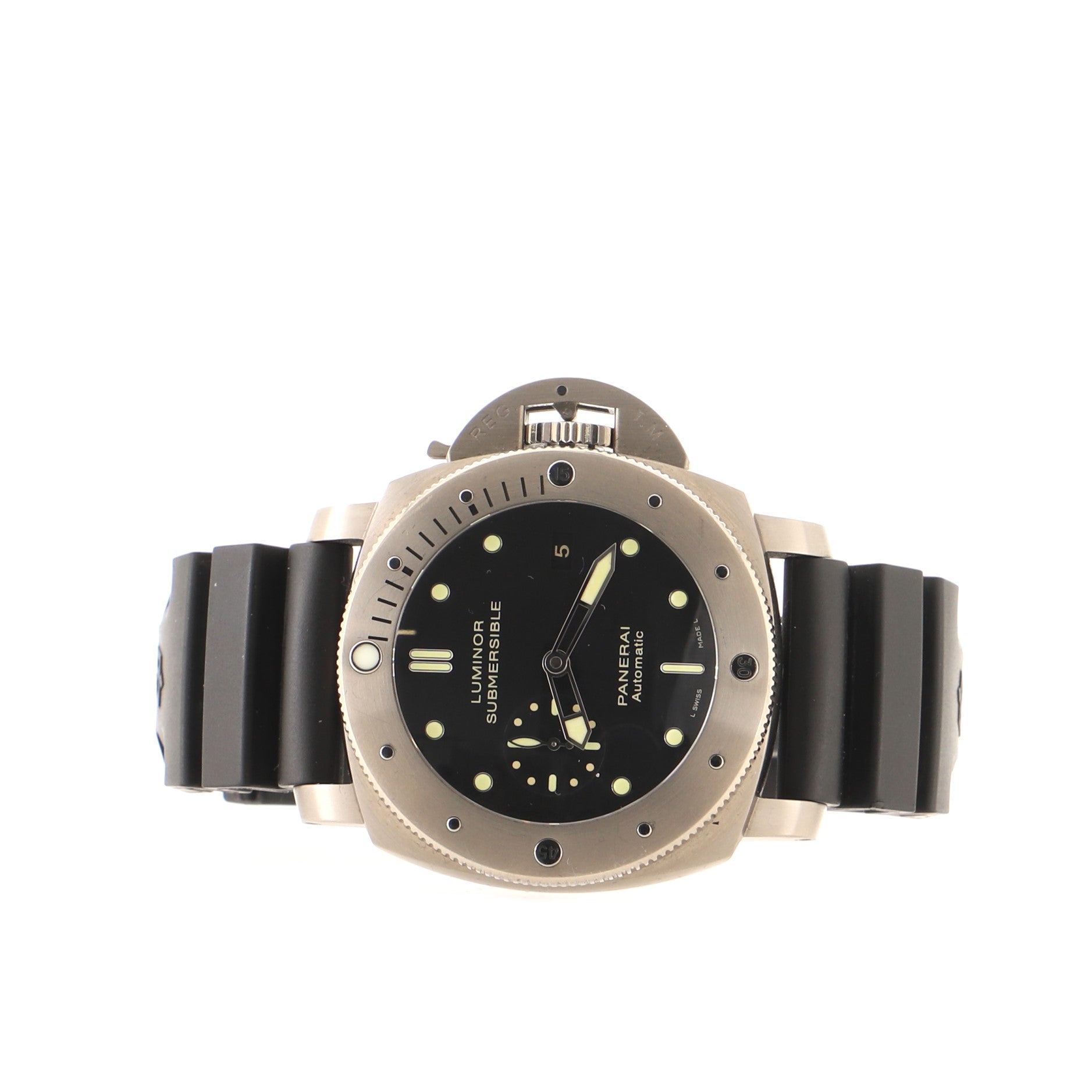 Luminor Submersible 1950 3 Days Automatic Watch Titanium and Rubber 47