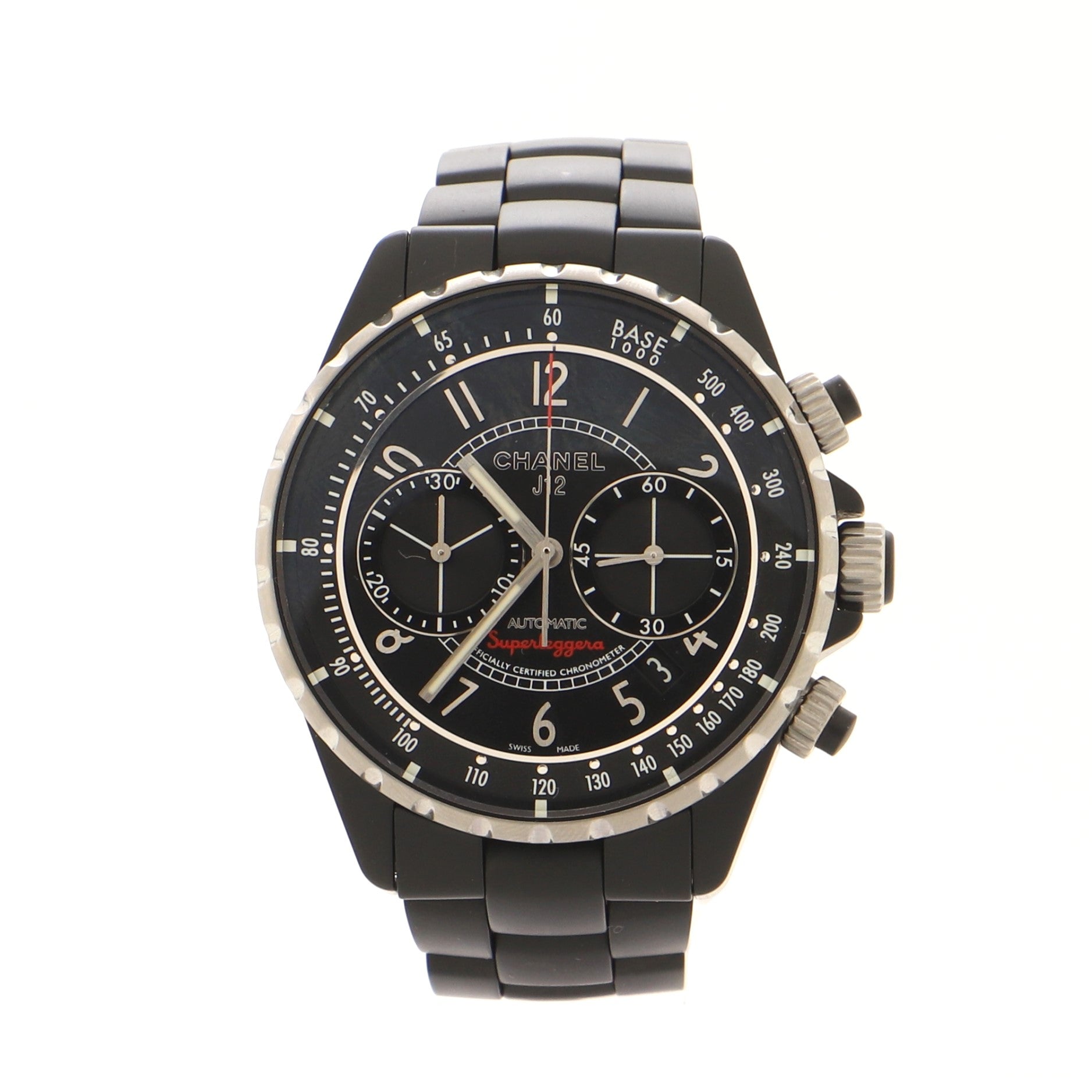 J12 Superleggera Chronograph  Automatic Watch Ceramic and Stainless Steel 41