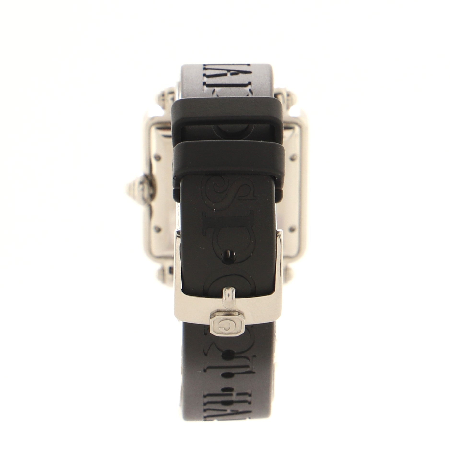 Be Happy 2 Quartz Watch Stainless Steel and Rubber with Floating Diamonds 27