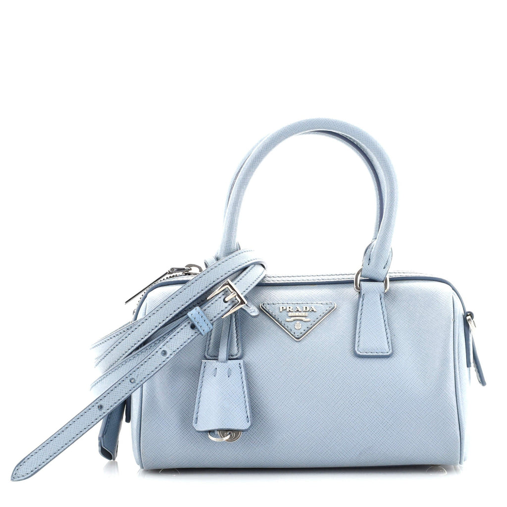 Lux Convertible Boston Bag Saffiano Leather Mini