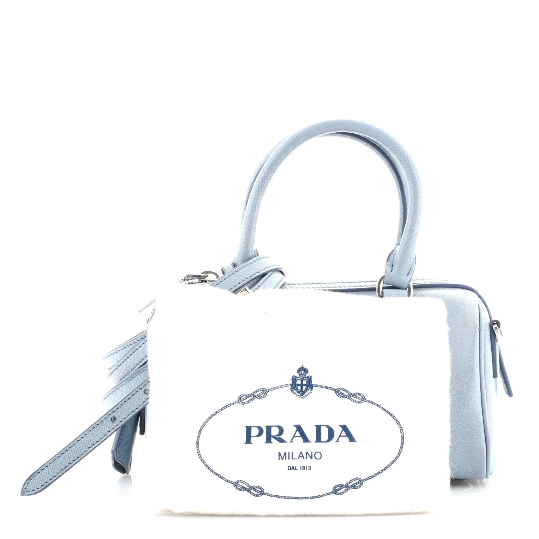 Lux Convertible Boston Bag Saffiano Leather Mini