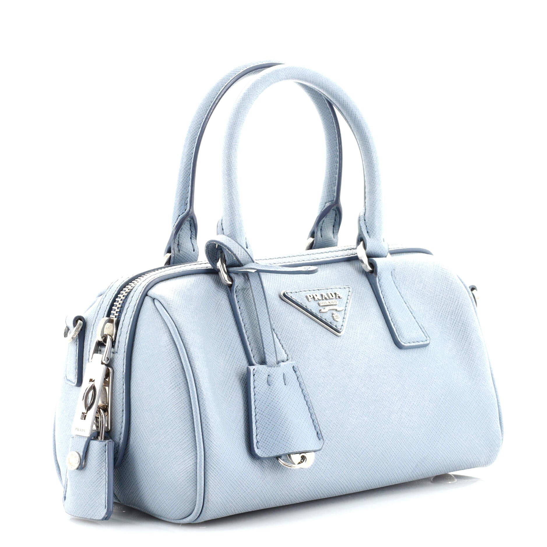 Lux Convertible Boston Bag Saffiano Leather Mini