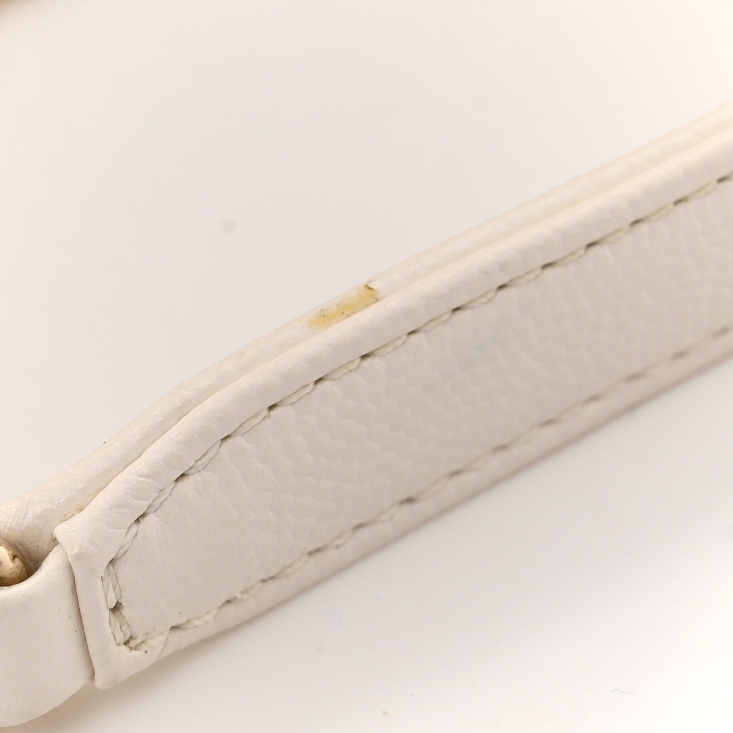 Caviar Quilted Small Coco Handle Flap White