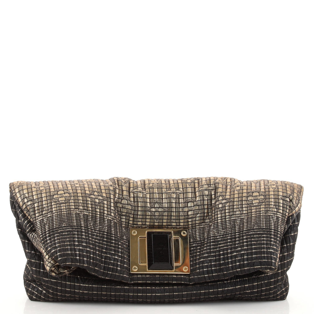 Altair Clutch Monogram Jacquard Textile