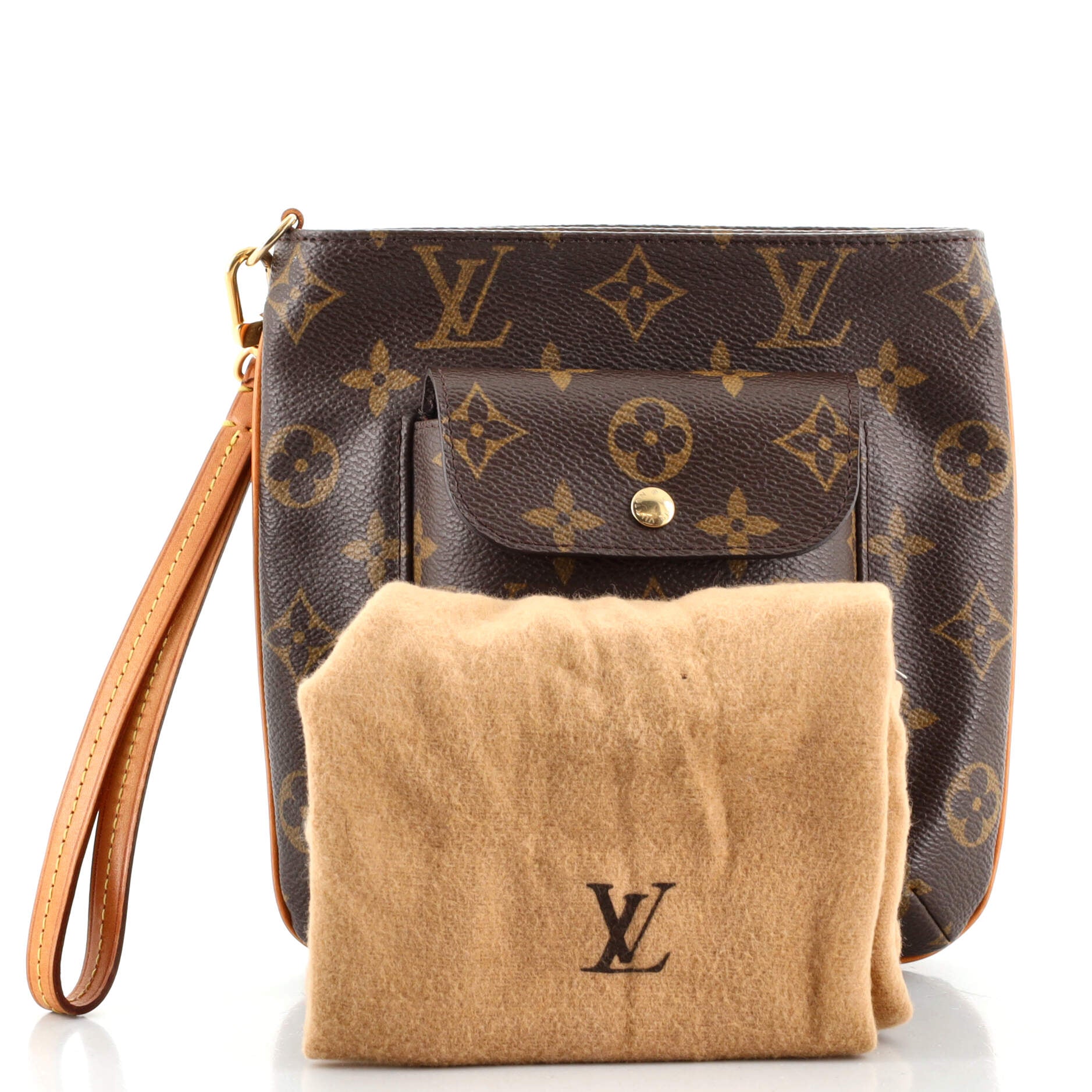 Partition Wristlet Clutch Monogram Canvas